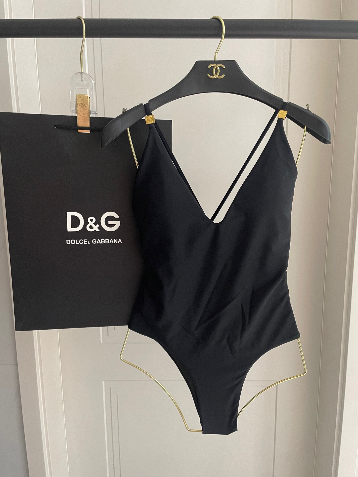 [TOP] Miu Miu One-Piece Swimsuit - Black