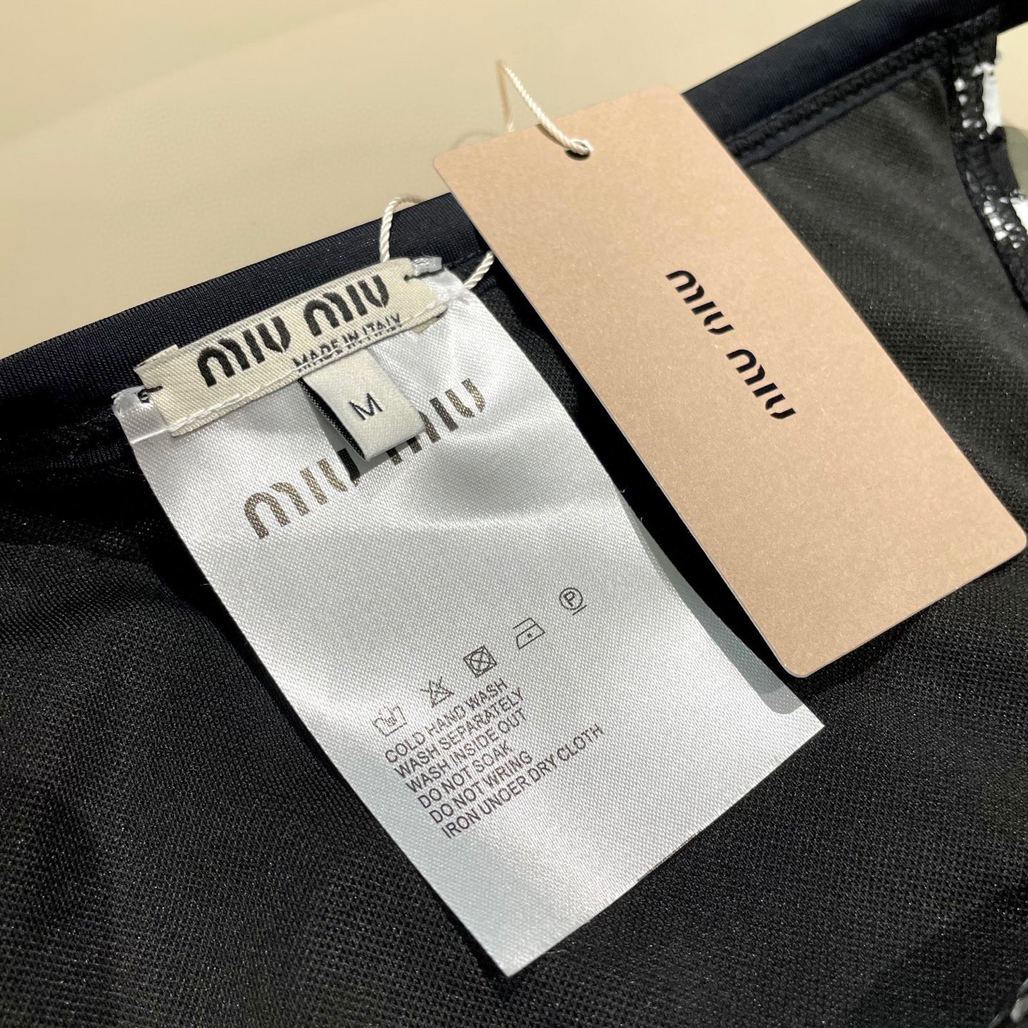 [TOP] Miu Miu Bikini Swimsuit - Black and White