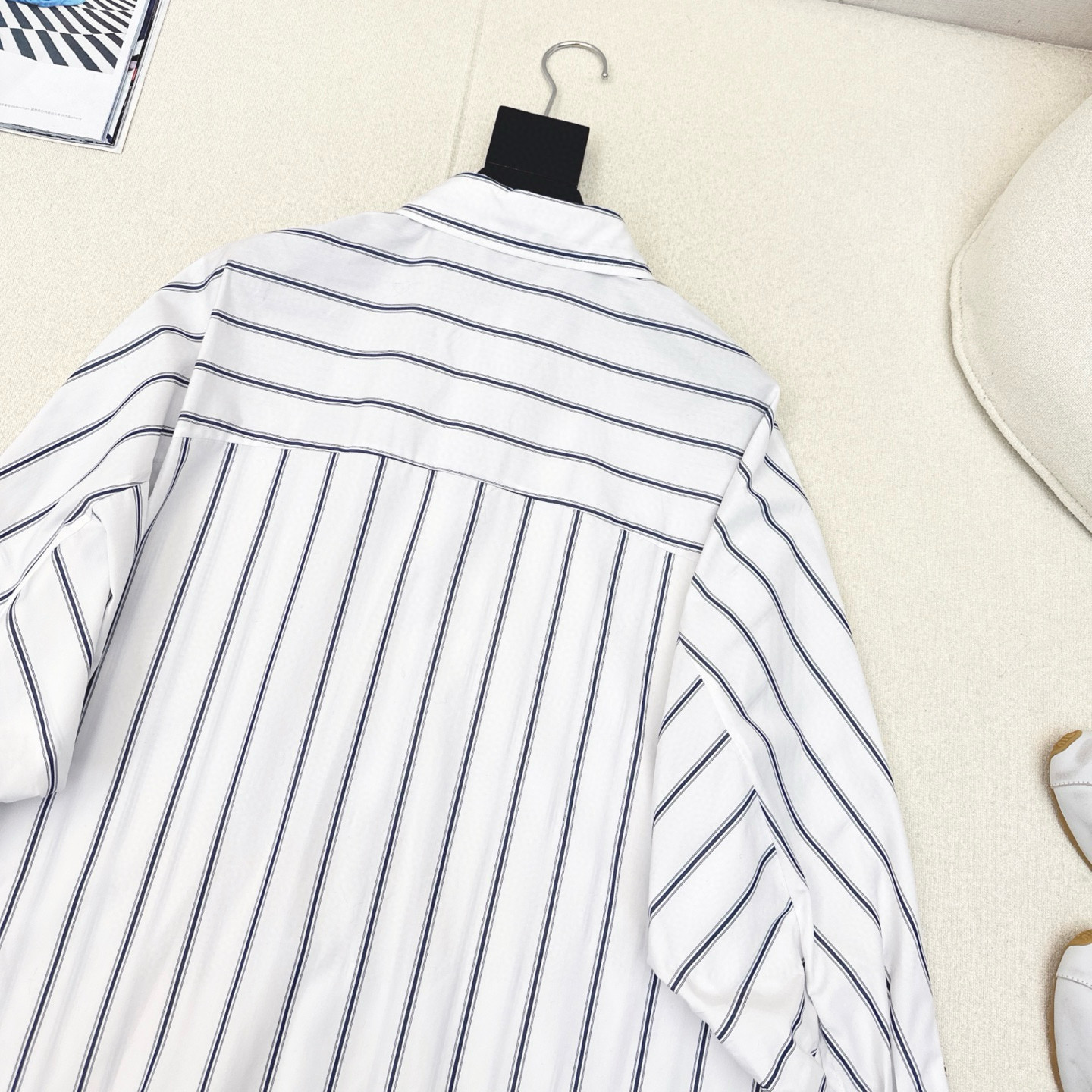 [TOP] LOEWE Stripe Shirt - White