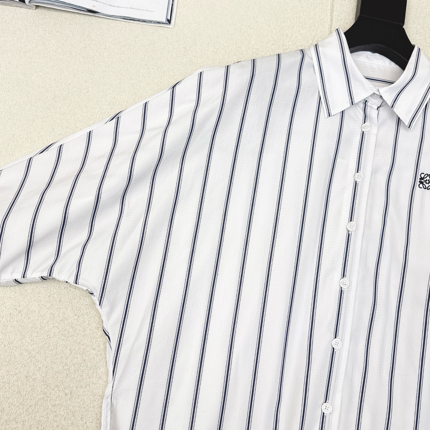 [TOP] LOEWE Stripe Shirt - White