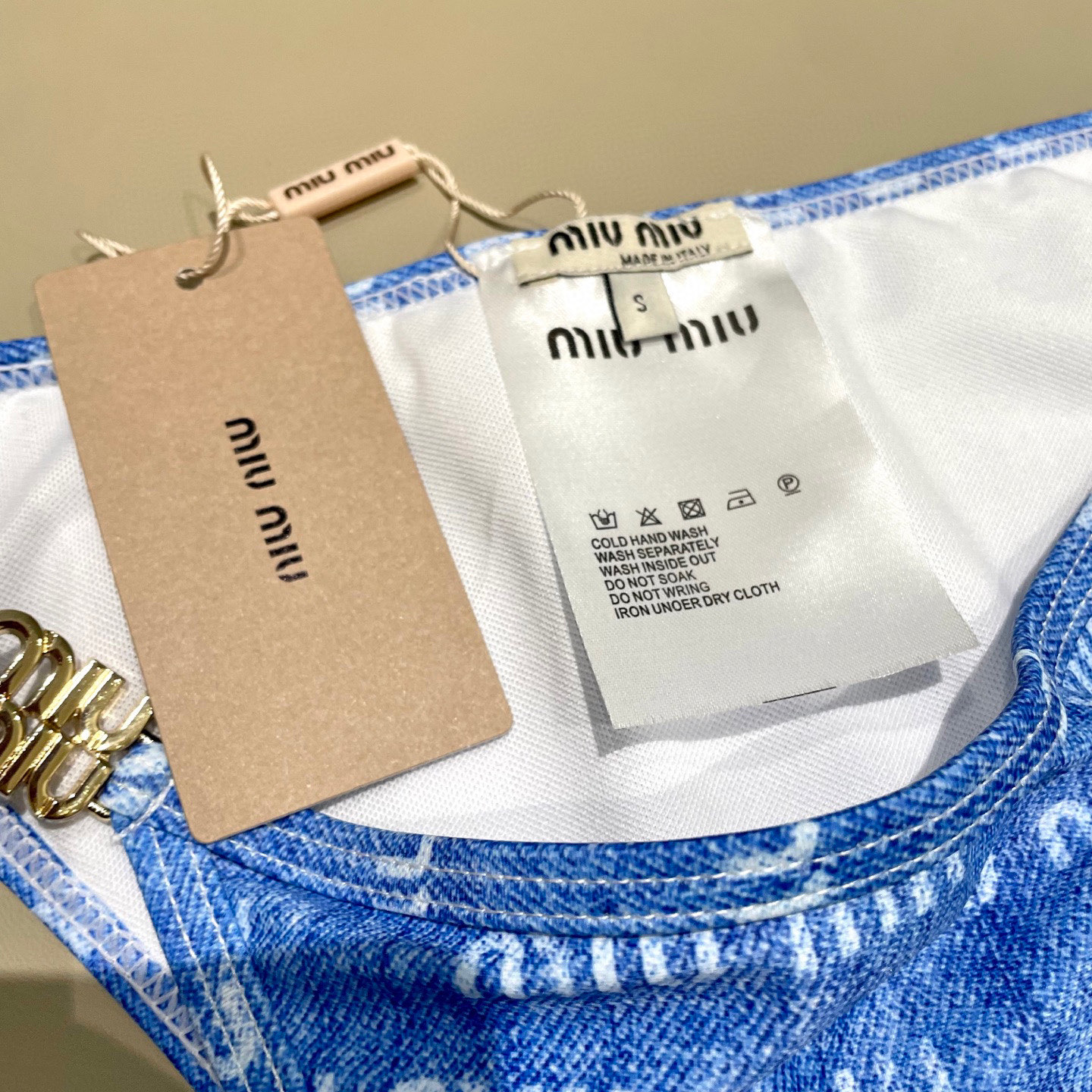 [TOP] Miu Miu Bikini Swimsuit - Blue