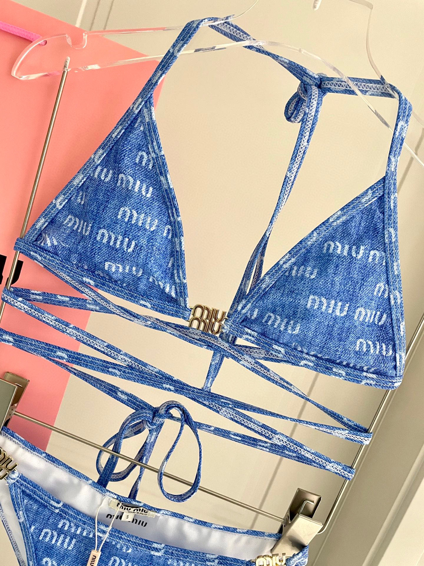 [TOP] Miu Miu Bikini Swimsuit - Blue