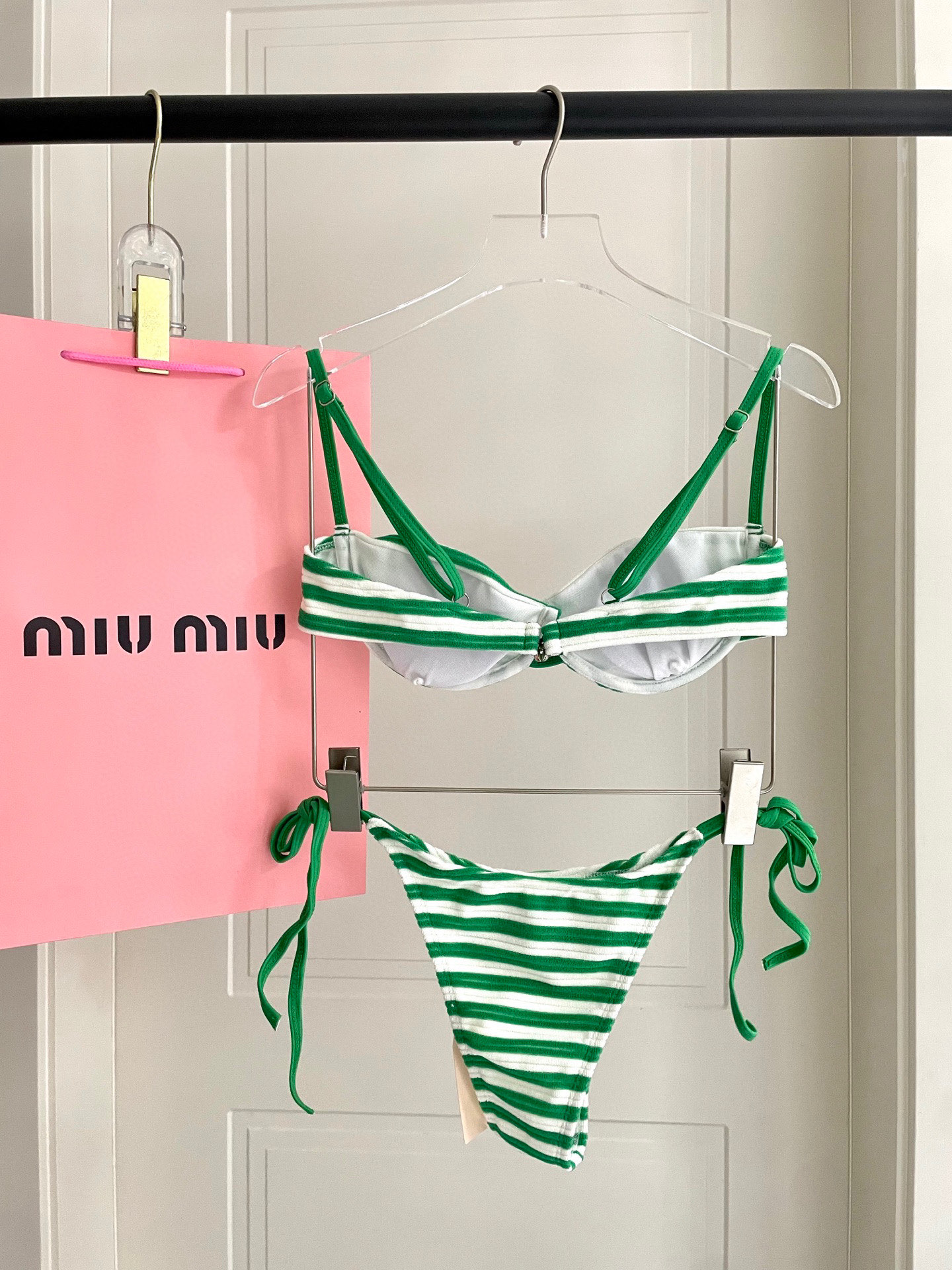 [TOP] Miu Miu Bikini Swimsuit - Green