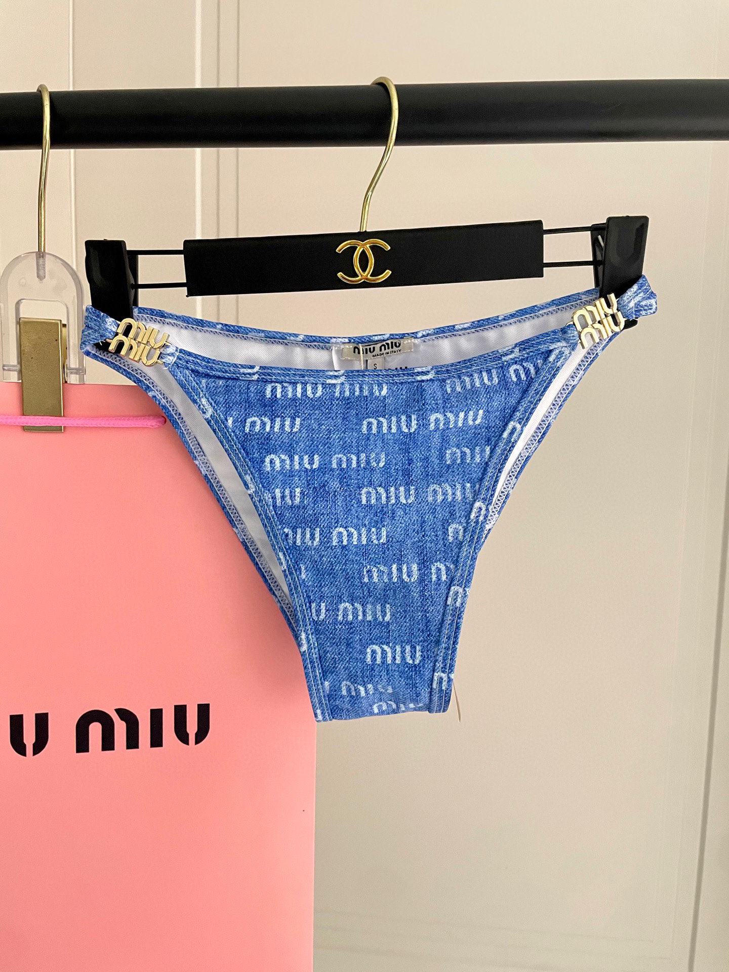 [TOP] Miu Miu Bikini Swimsuit - Blue