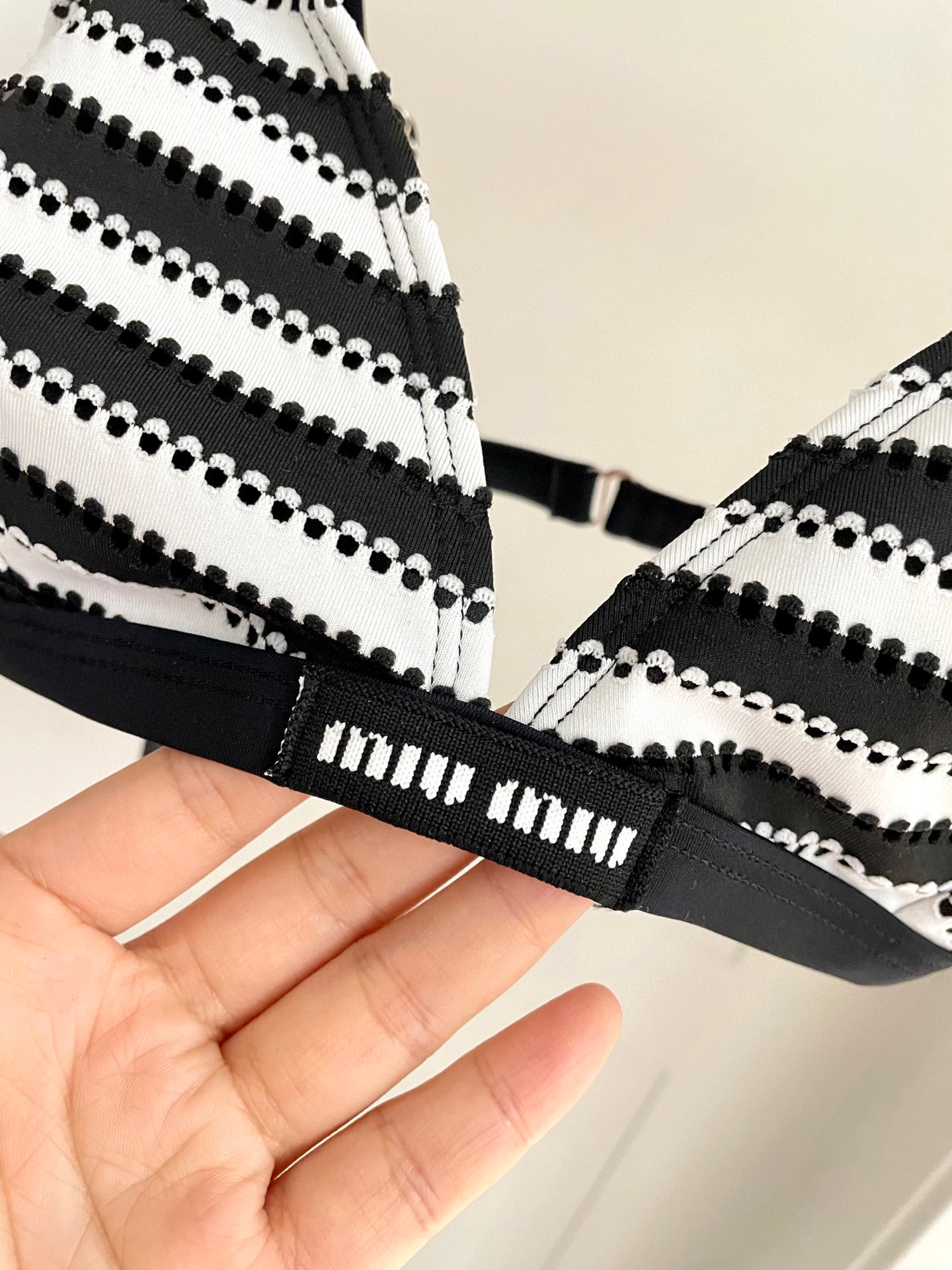 [TOP] Miu Miu Bikini Swimsuit - Black and White