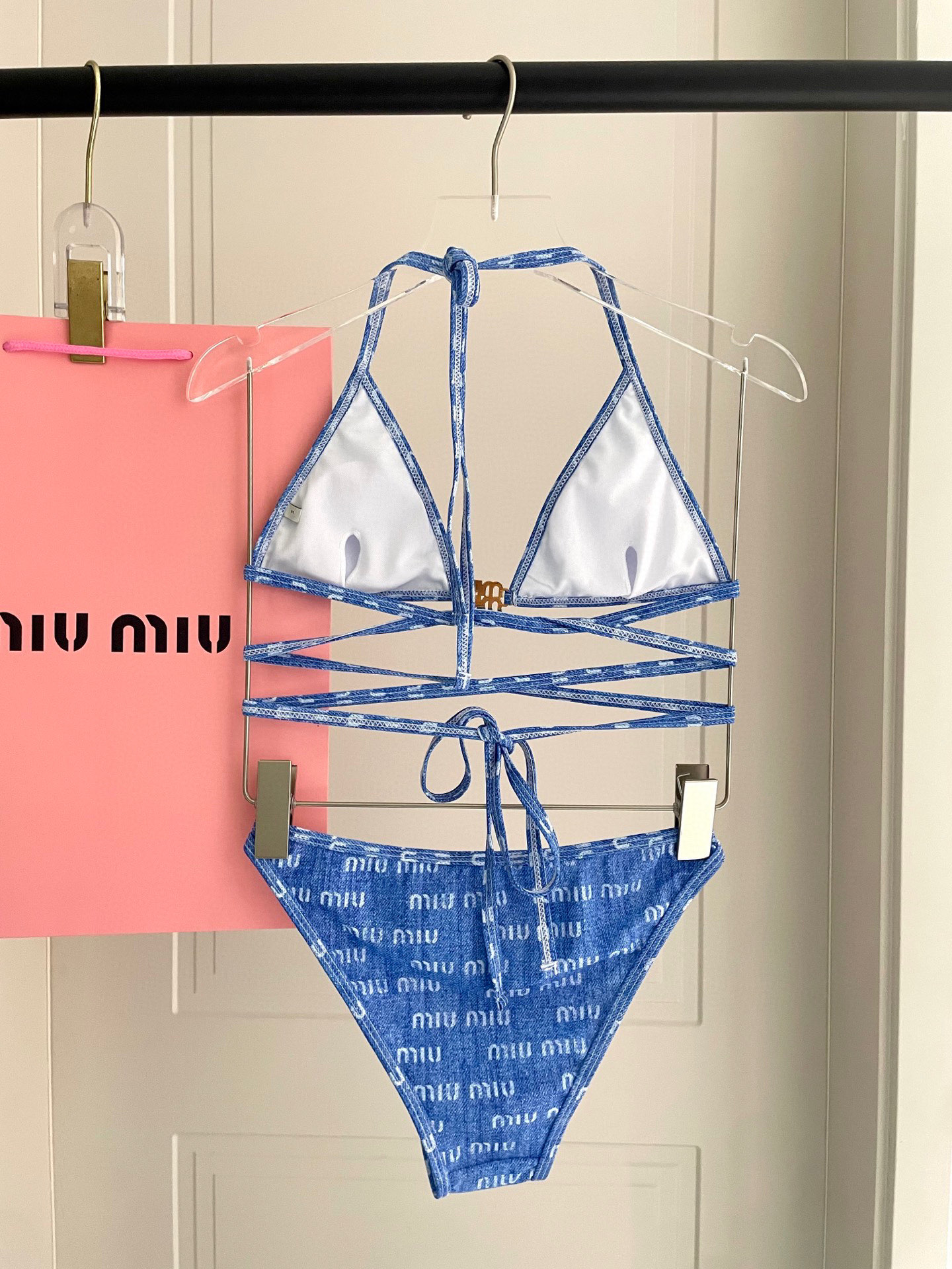 [TOP] Miu Miu Bikini Swimsuit - Blue