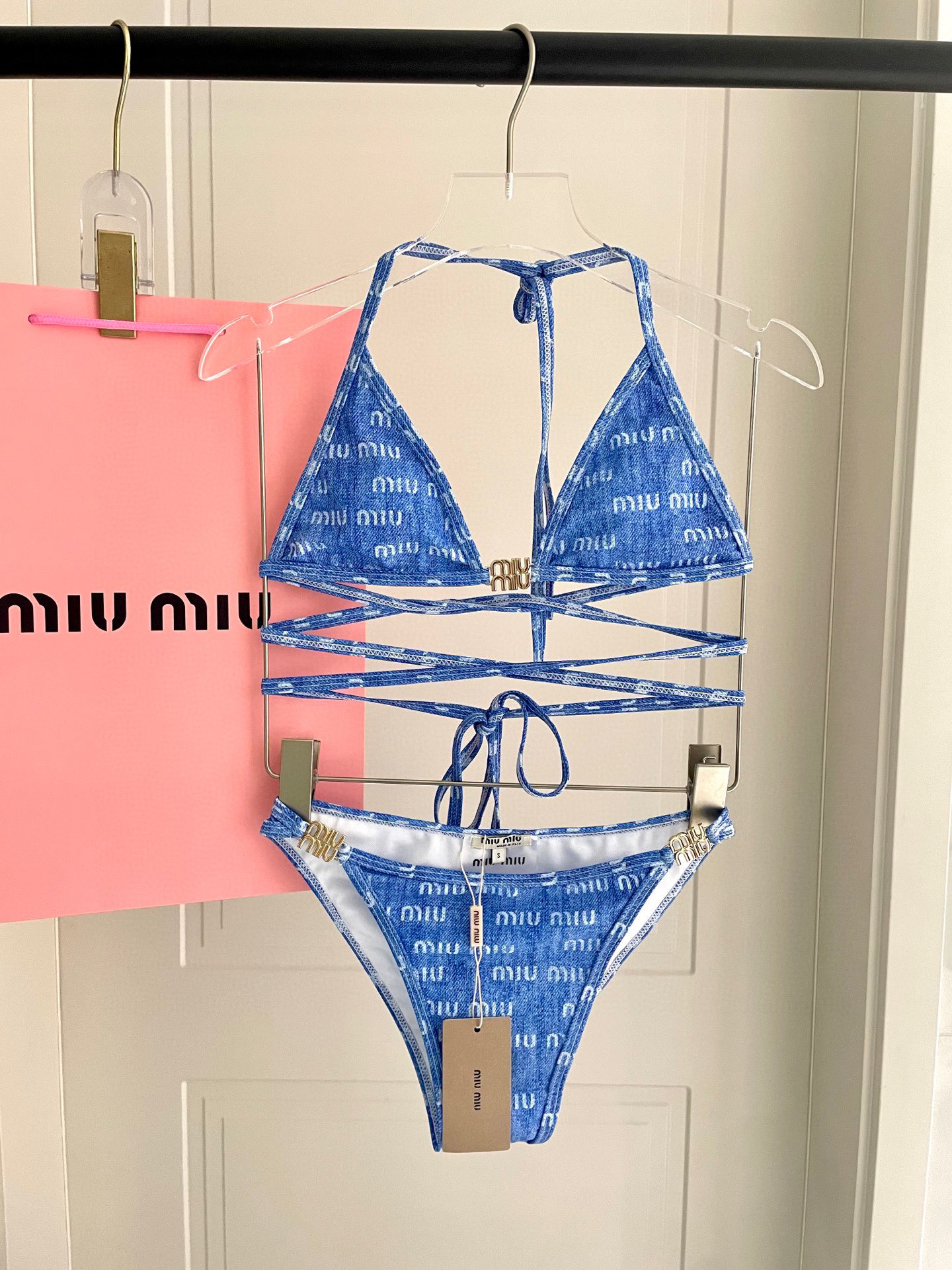 [TOP] Miu Miu Bikini Swimsuit - Blue