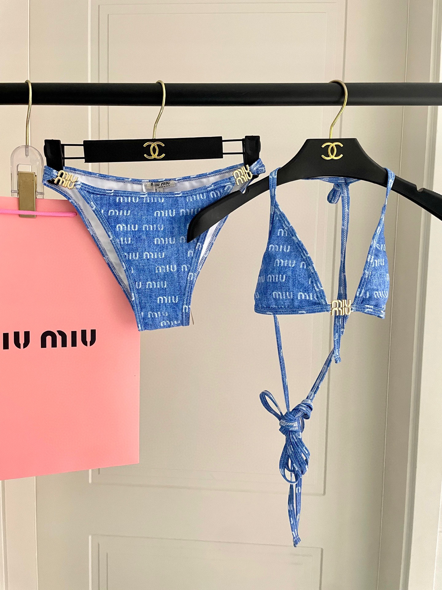 [TOP] Miu Miu Bikini Swimsuit - Blue