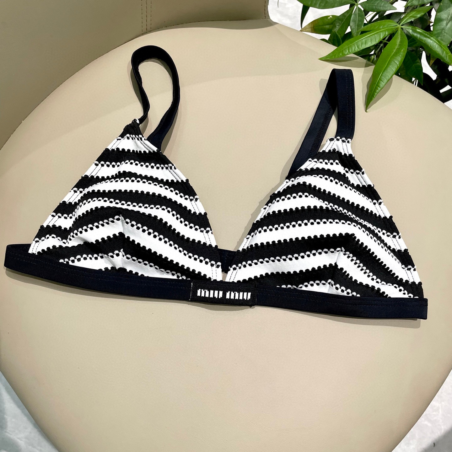 [TOP] Miu Miu Bikini Swimsuit - Black and White