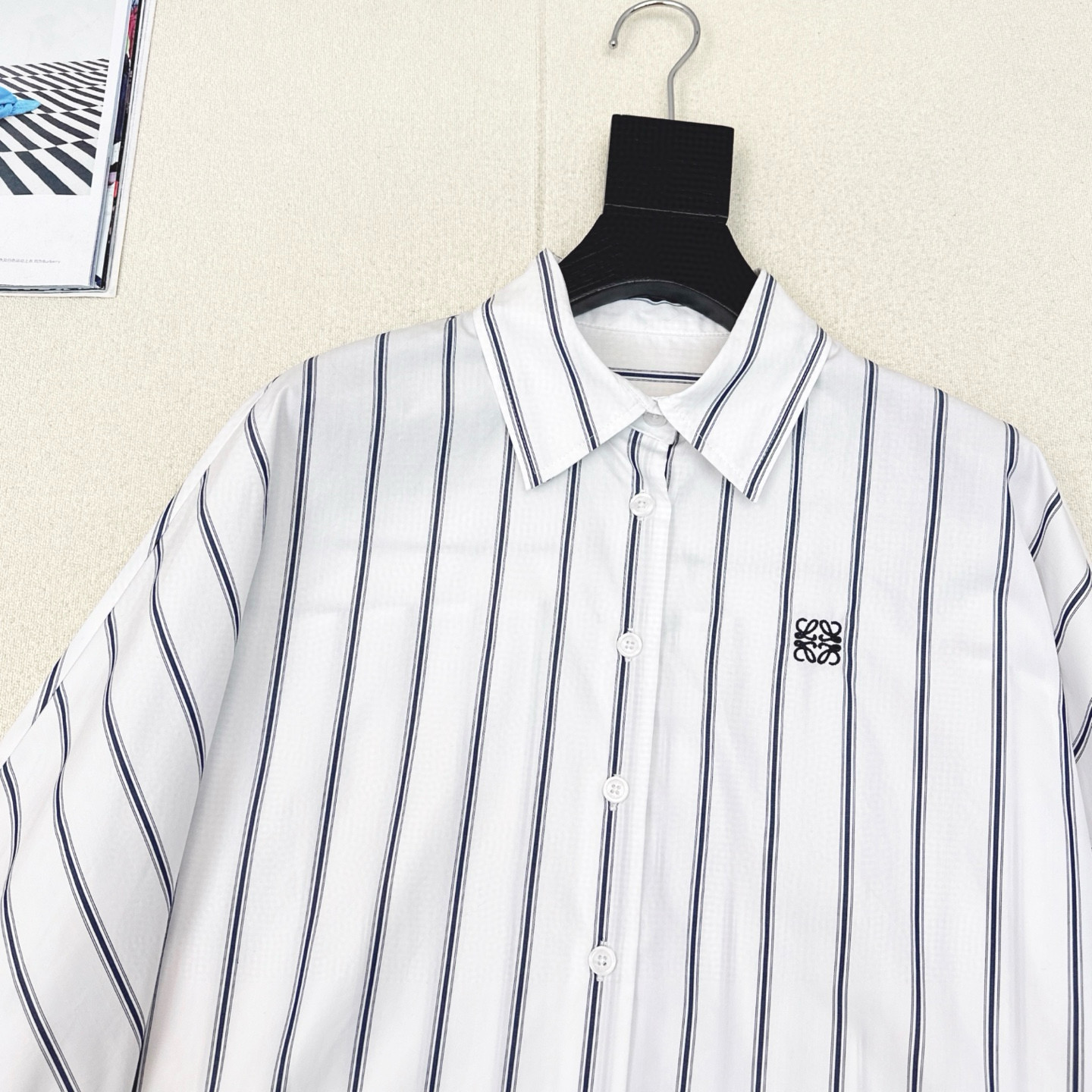 [TOP] LOEWE Stripe Shirt - White