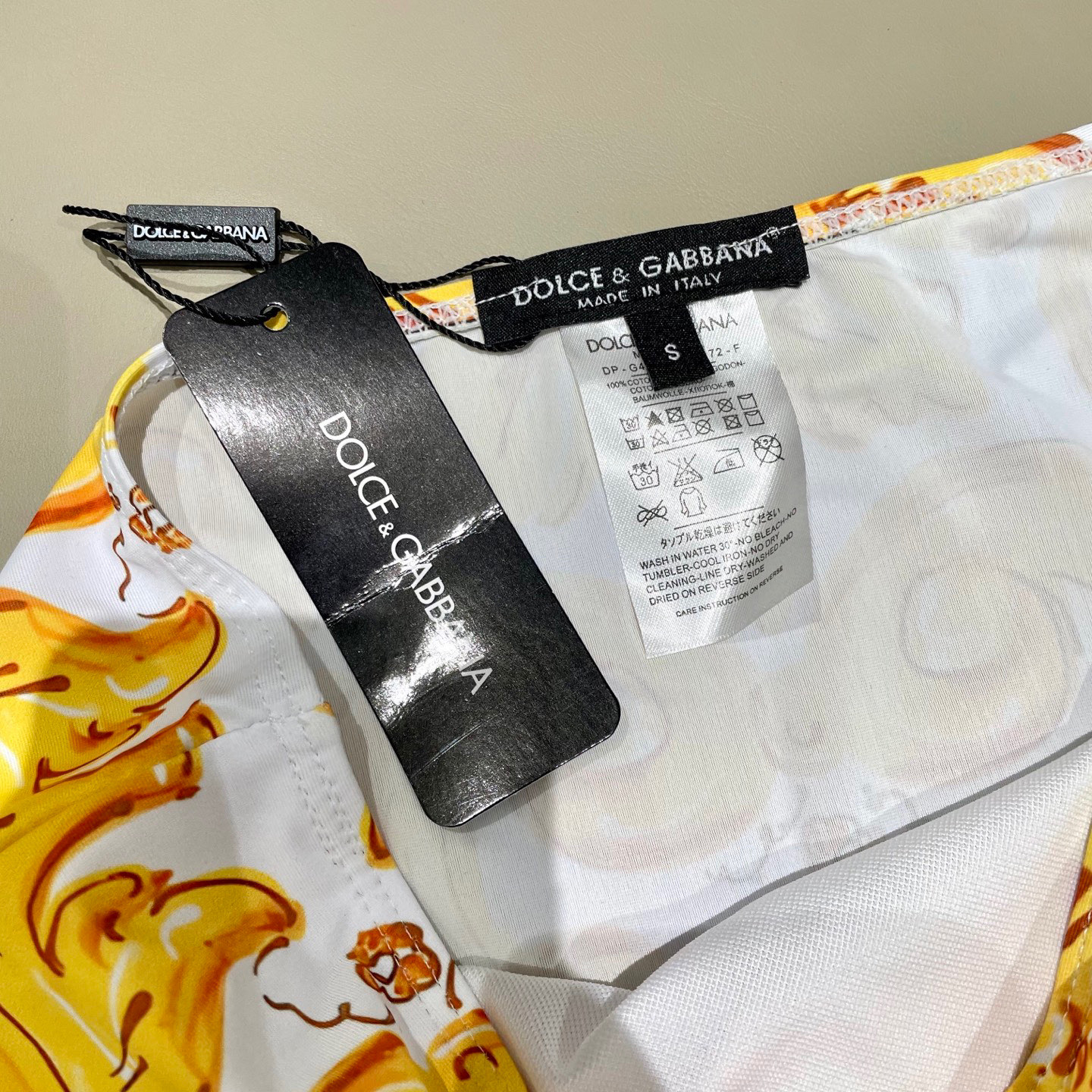 [TOP] Dolce & Gabbana DG Bikini Swimsuit - Yellow