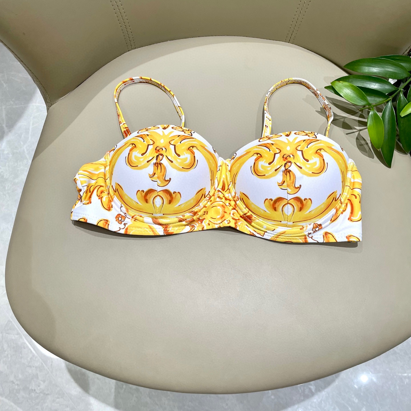 [TOP] Dolce & Gabbana DG Bikini Swimsuit - Yellow