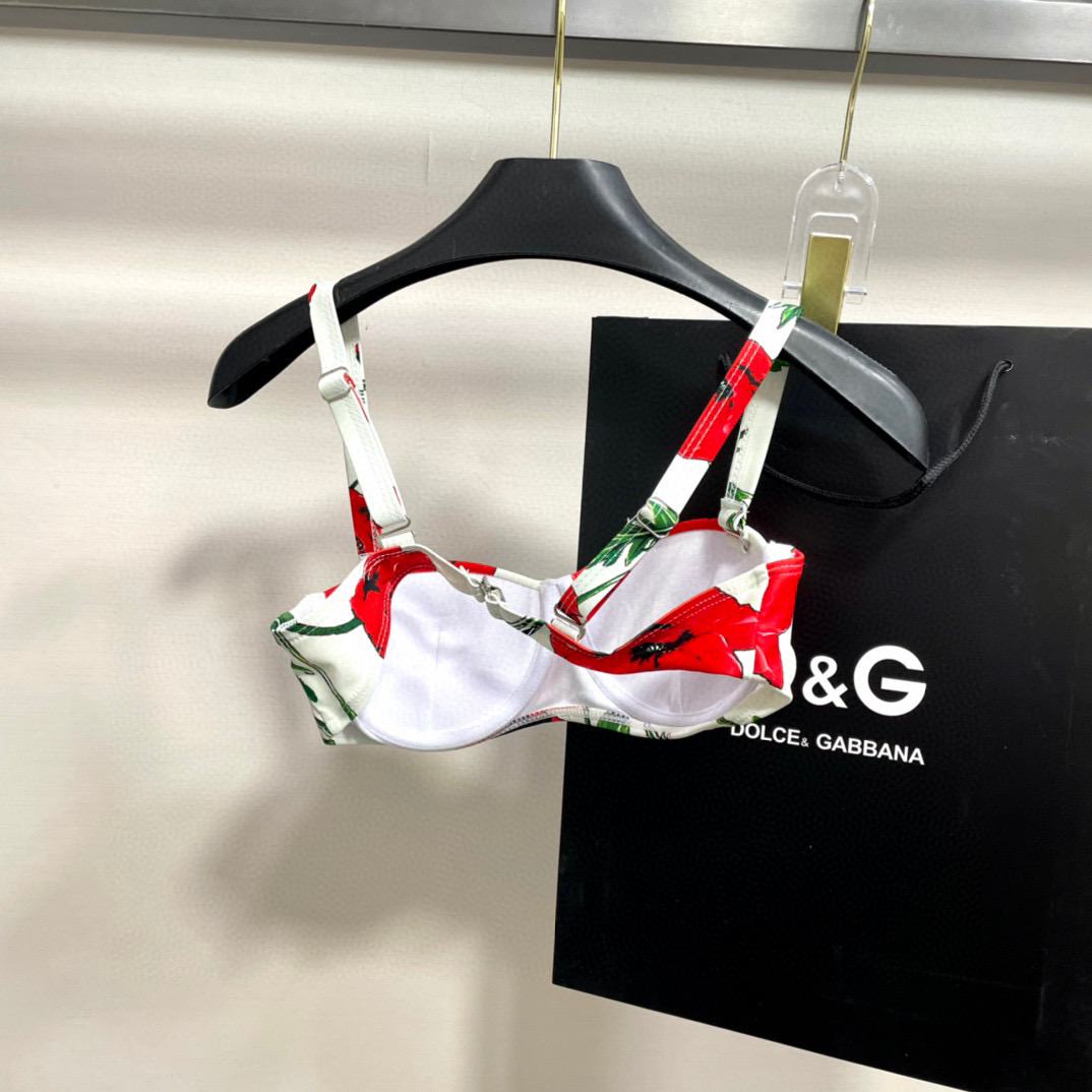 [TOP] Dolce & Gabbana DG Bikini Swimsuit - White