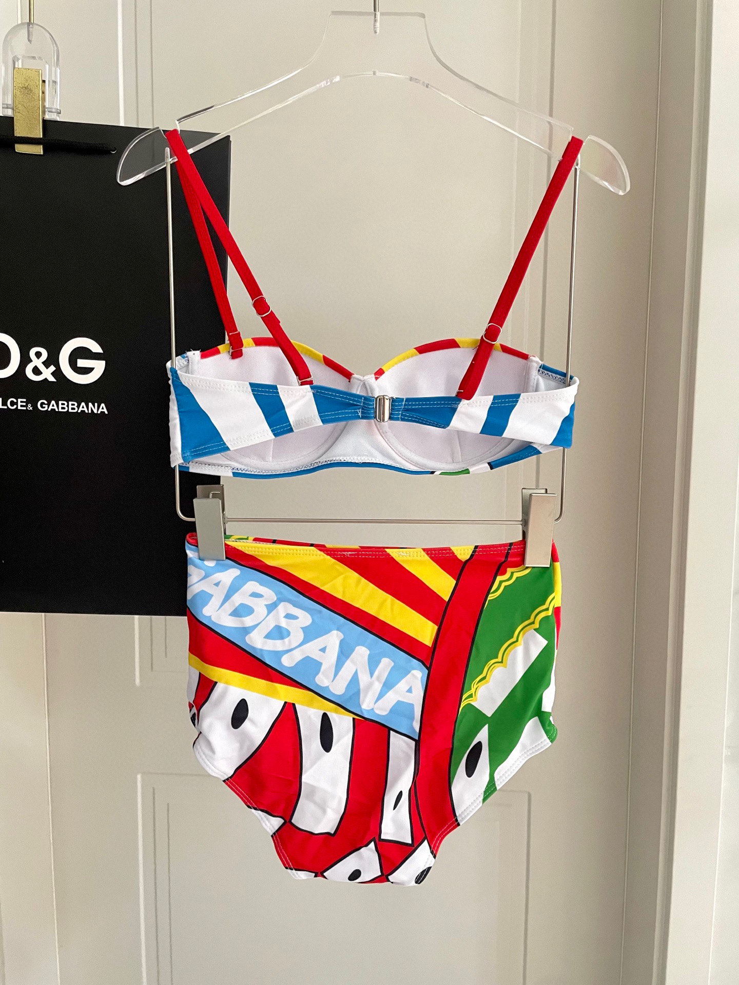 [TOP] Dolce & Gabbana DG Bikini Swimsuit - Colorful