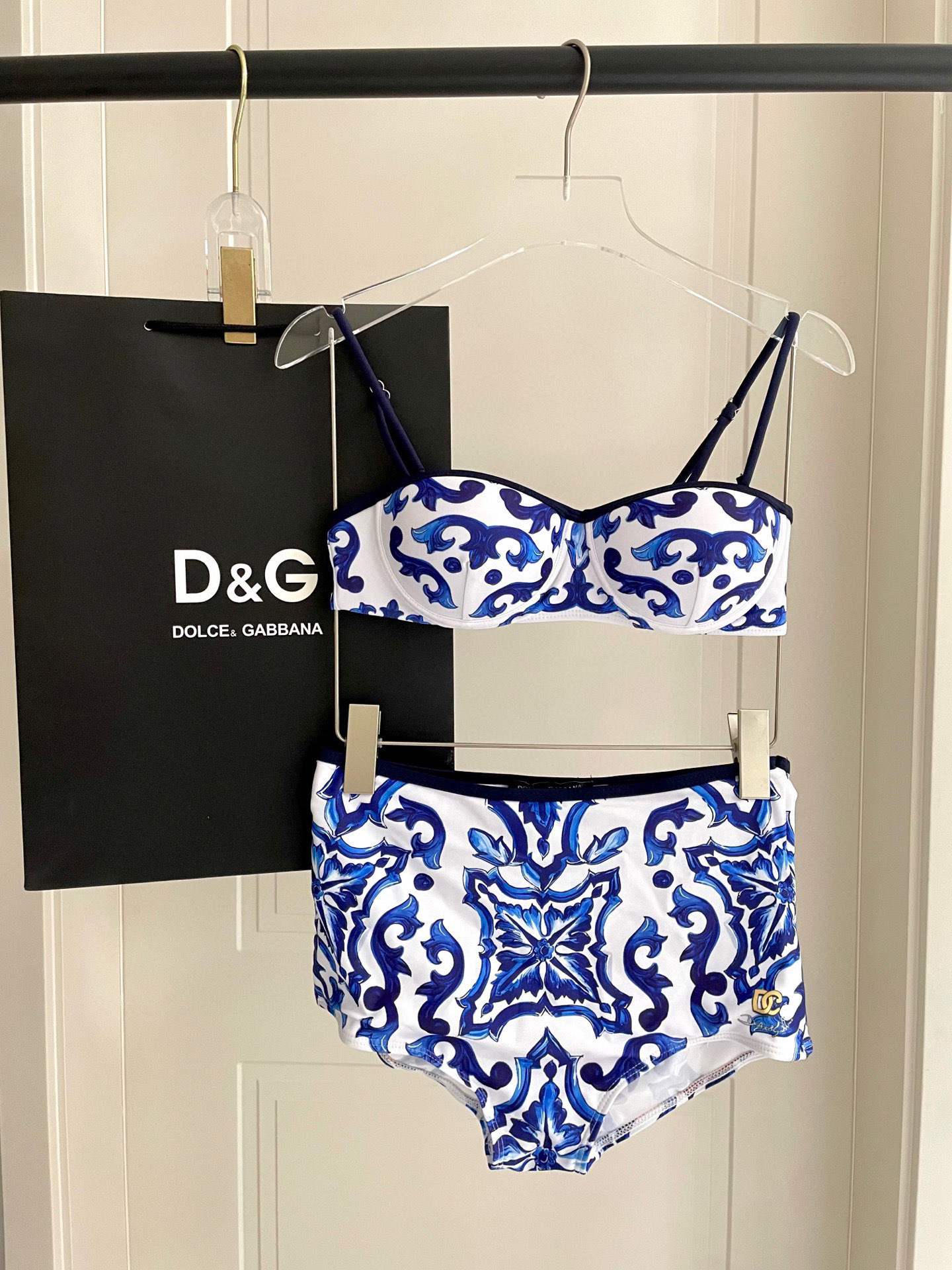 [TOP] Dolce & Gabbana DG Bikini Swimsuit - Blue
