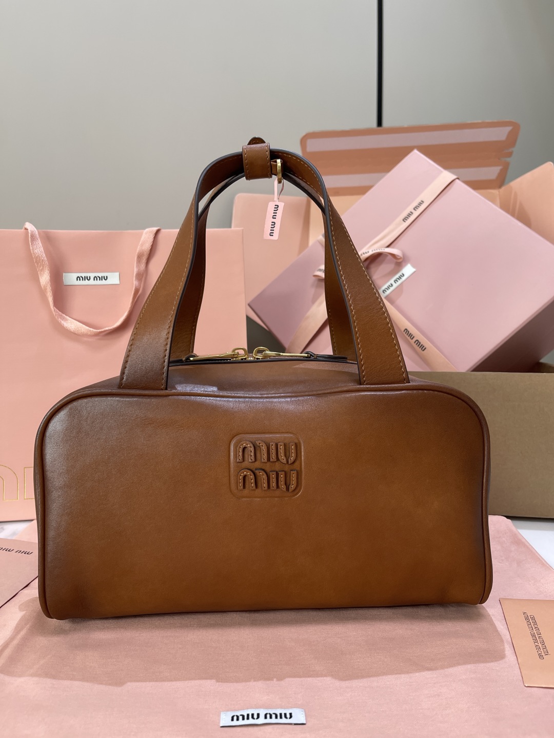 [TOP] Miu Miu Bowling Bag 28x15x13cm - 4 Colors