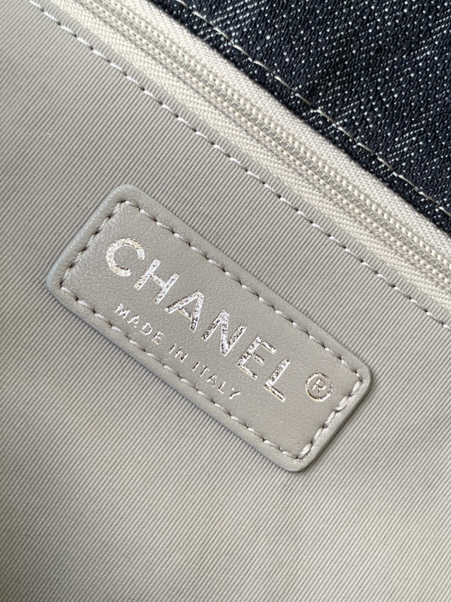 [TOP] CHANEL Denim Flap Bag 22x34x10cm/30x40x11cm - Denim Blue