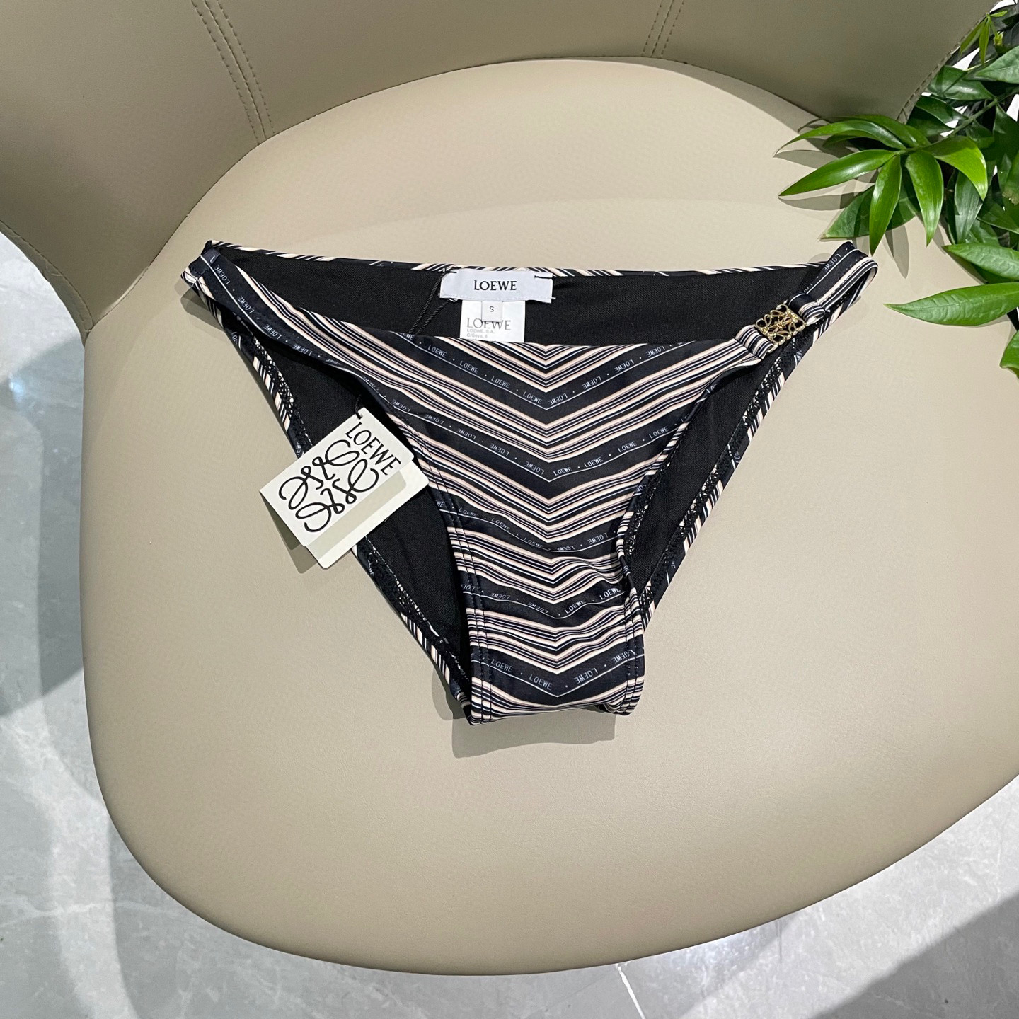 [TOP] LOEWE Bikini Swimsuit - Black