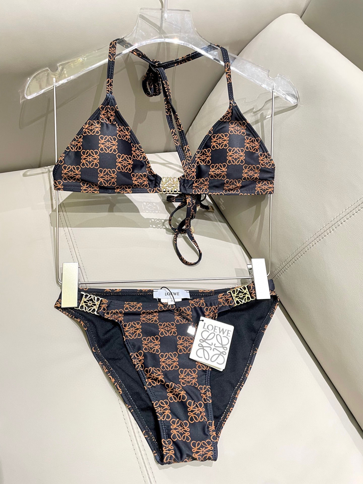 [TOP] LOEWE Bikini Swimsuit - Brown