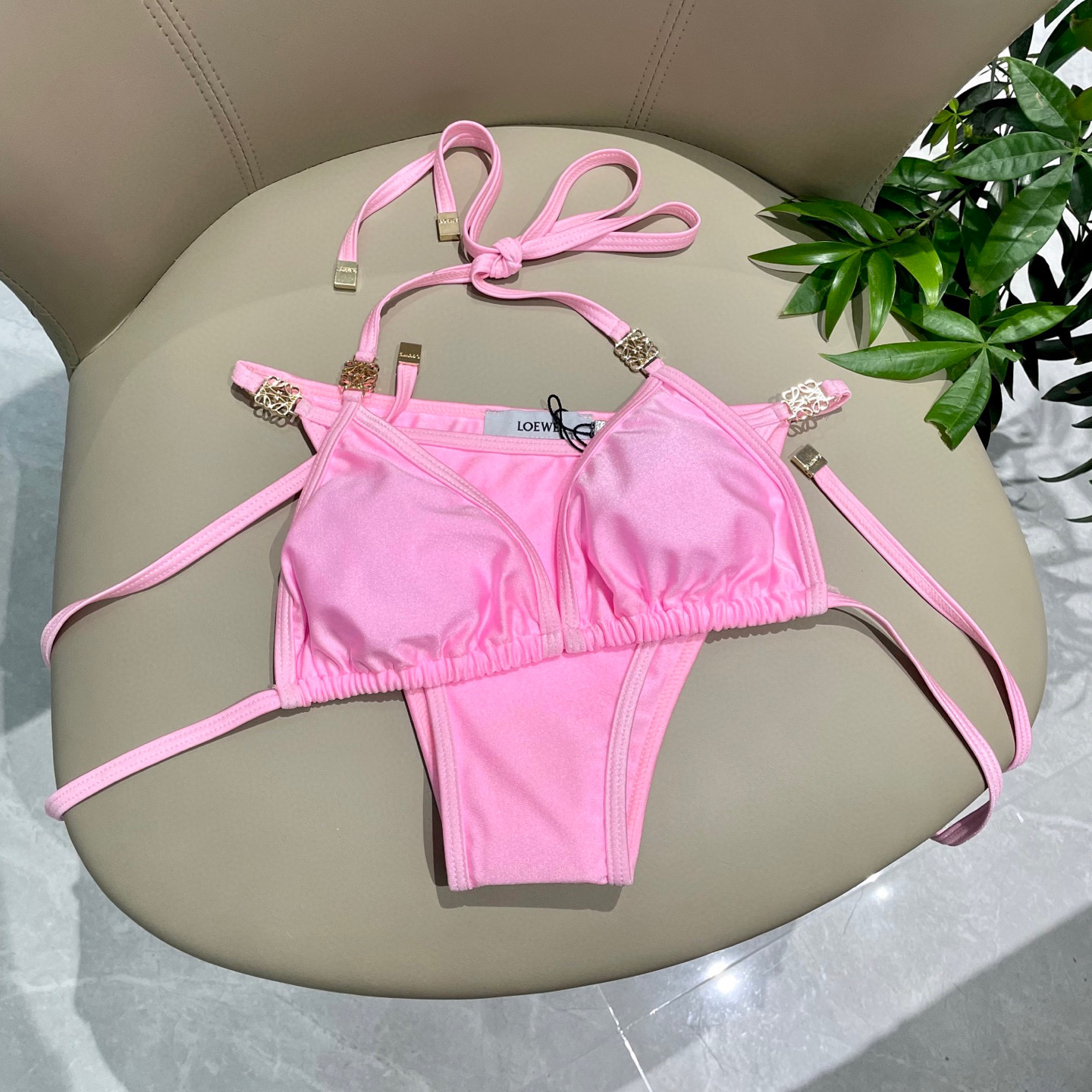 [TOP] LOEWE Bikini Swimsuit - Pink