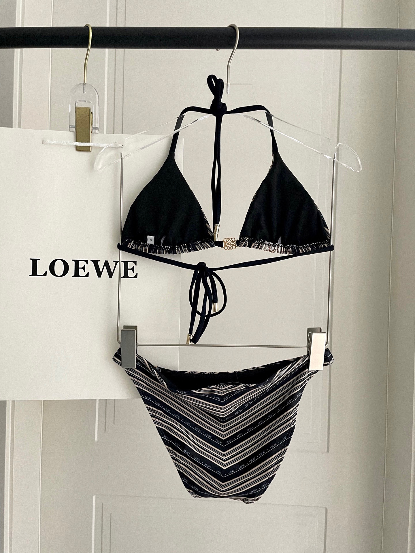 [TOP] LOEWE Bikini Swimsuit - Black