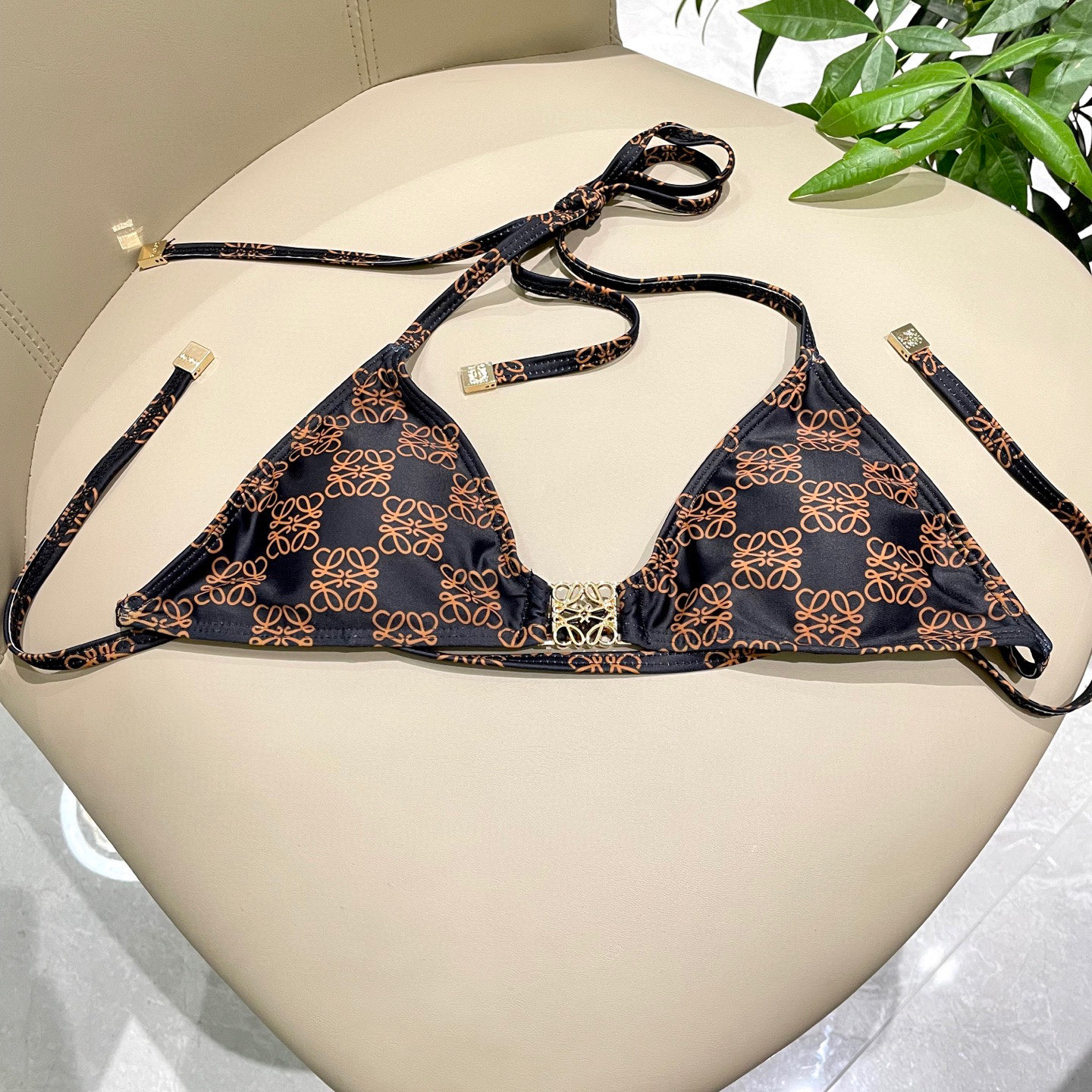 [TOP] LOEWE Bikini Swimsuit - Brown