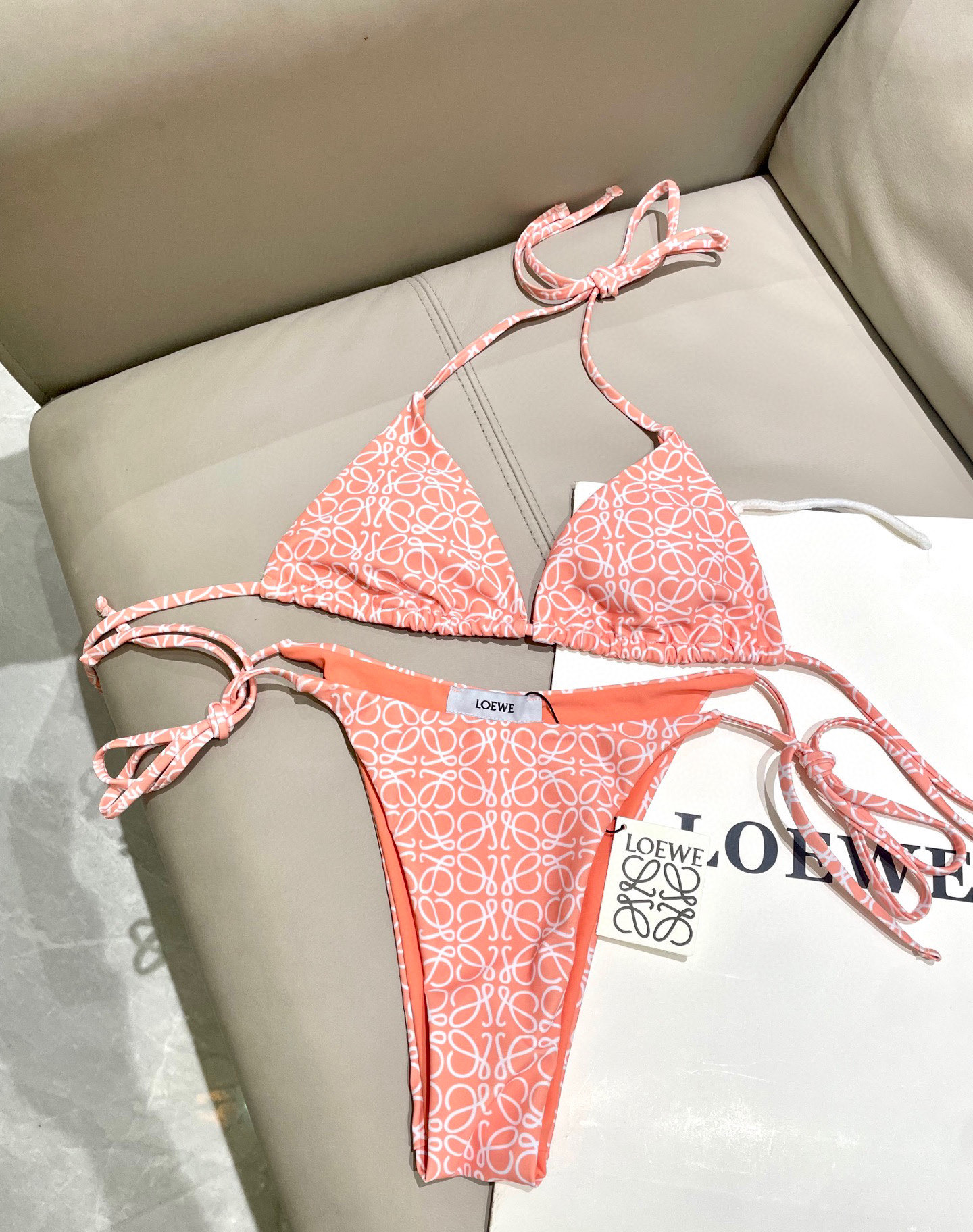 [TOP] LOEWE Bikini Swimsuit - Pink