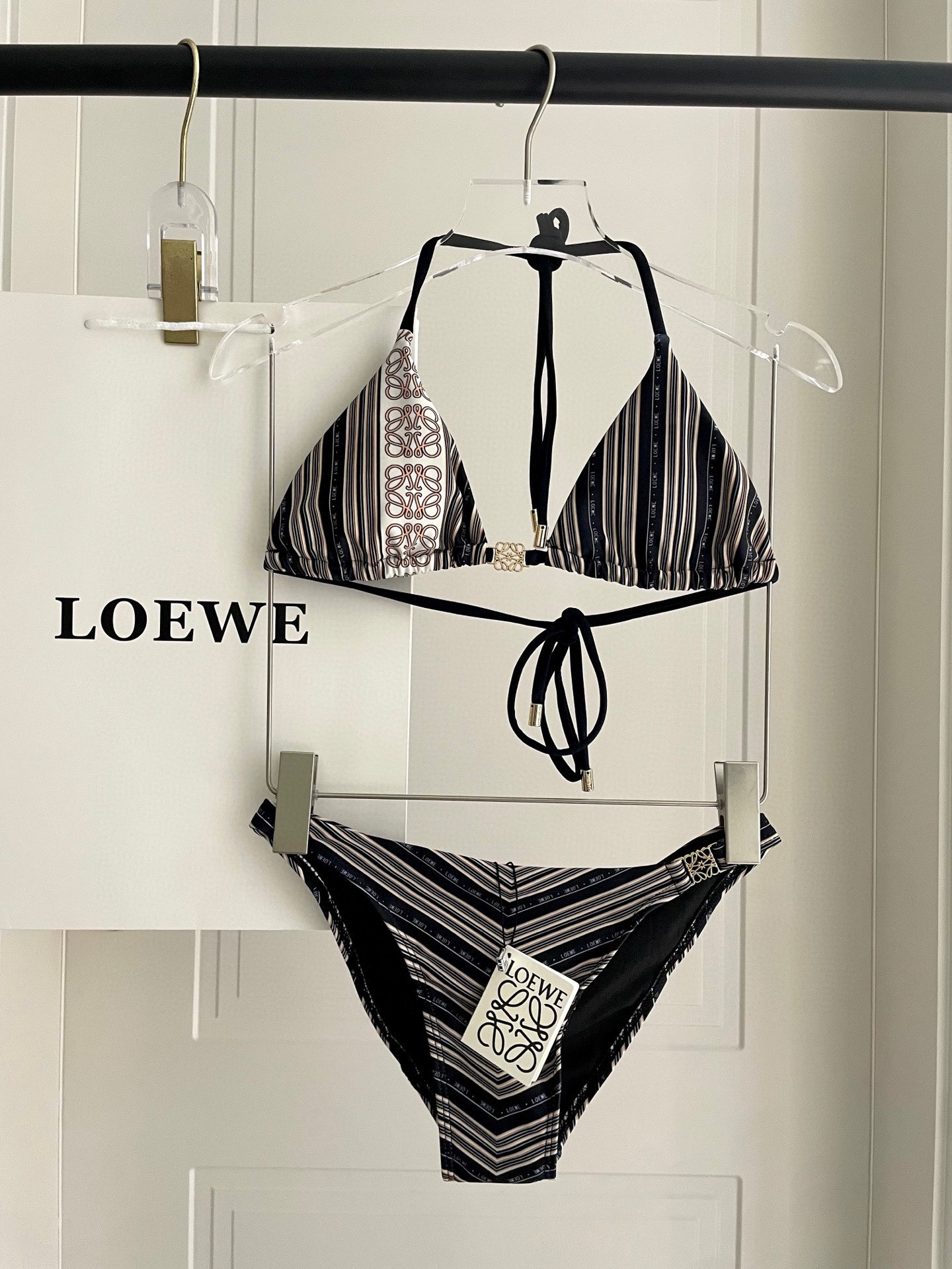 [TOP] LOEWE Bikini Swimsuit - Black