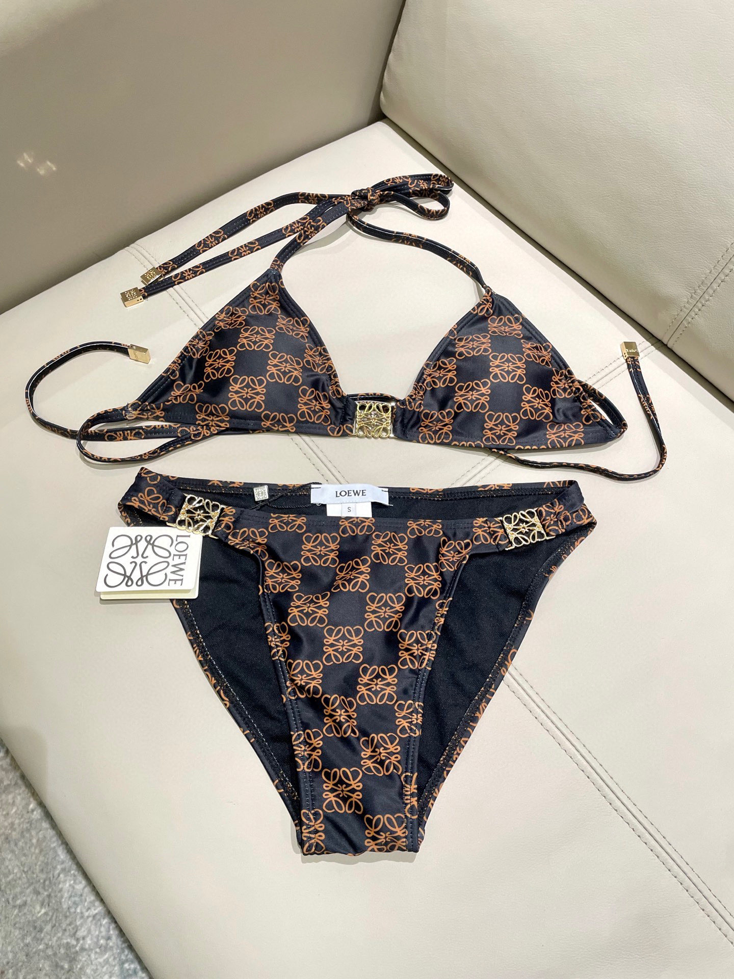 [TOP] LOEWE Bikini Swimsuit - Brown