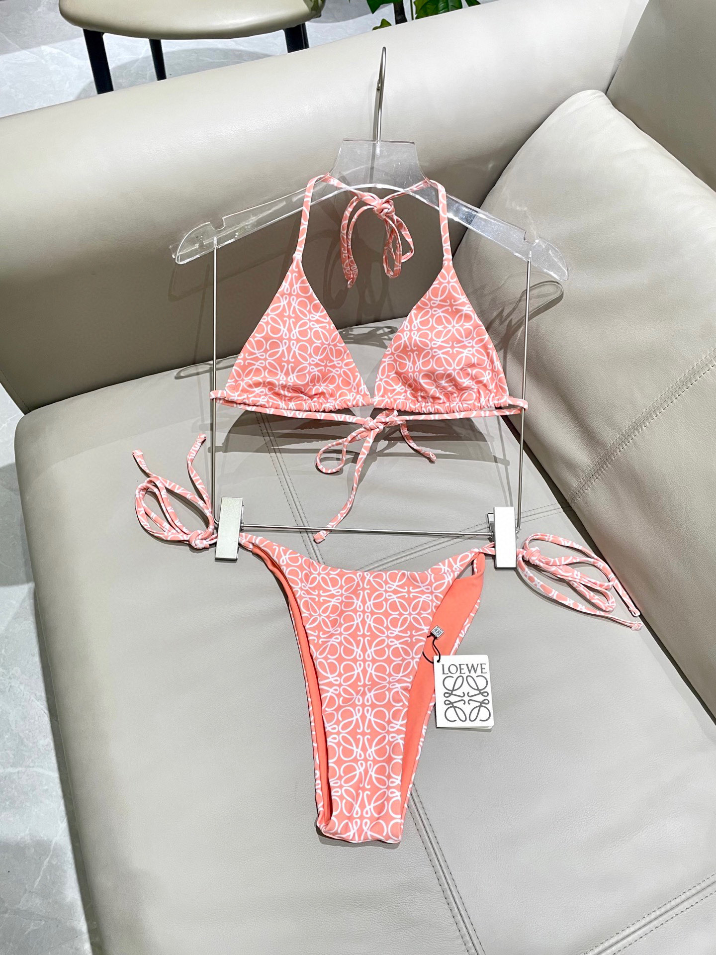 [TOP] LOEWE Bikini Swimsuit - Pink