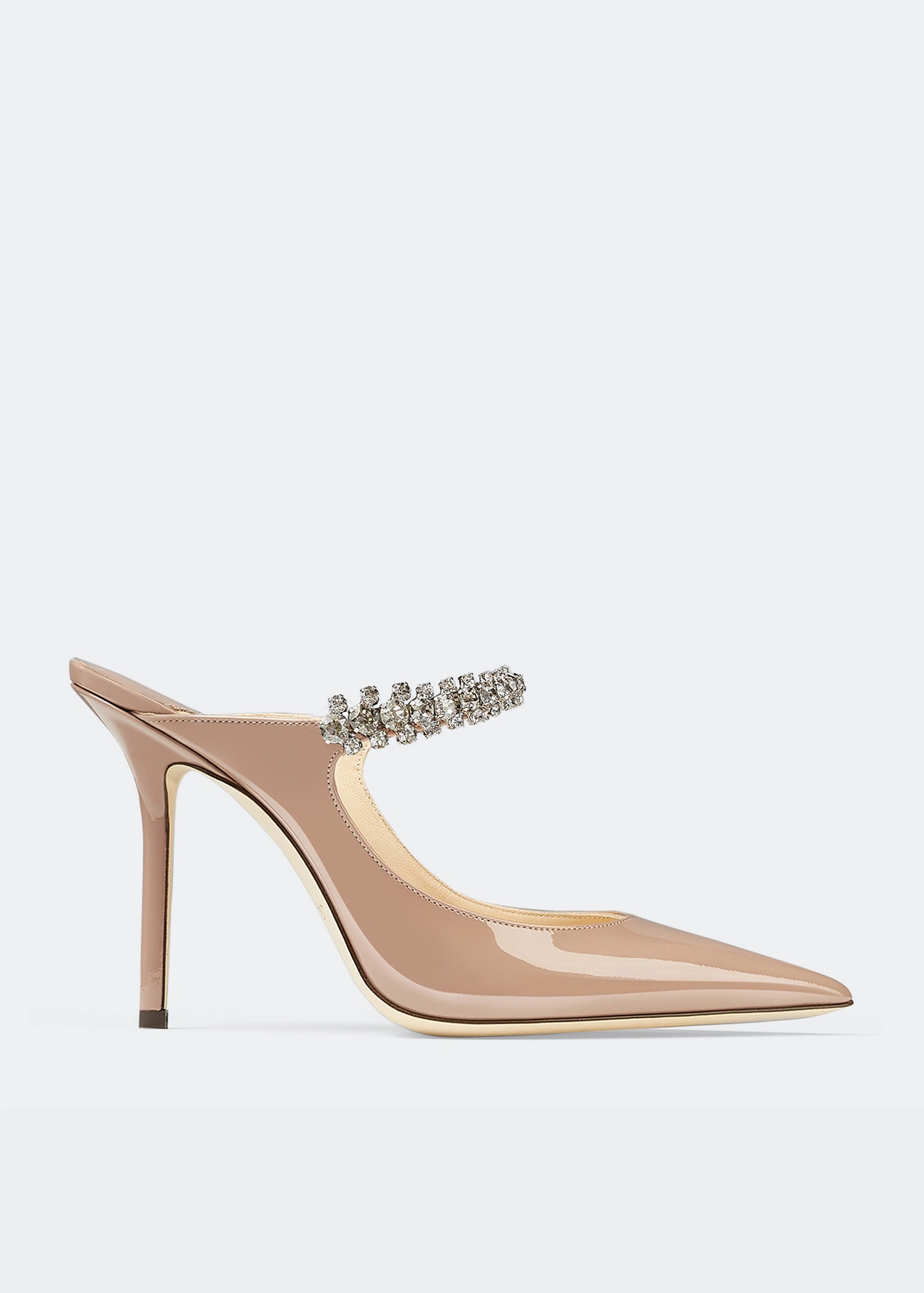 [TOP] Jimmy Choo Bing Heel 10cm Crystal Lambskin - Pink