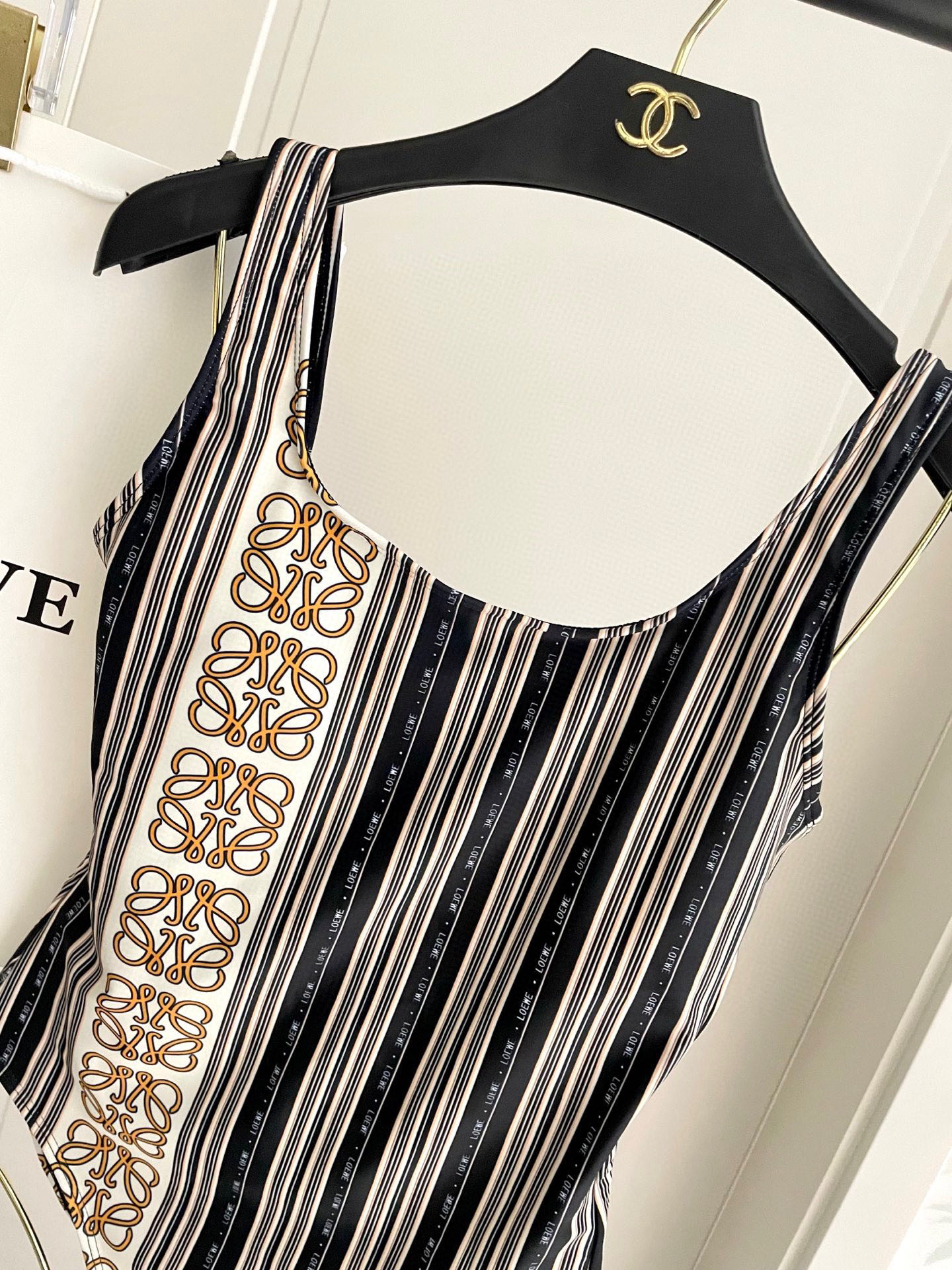 [TOP] LOEWE One-Piece Swimsuit - Black