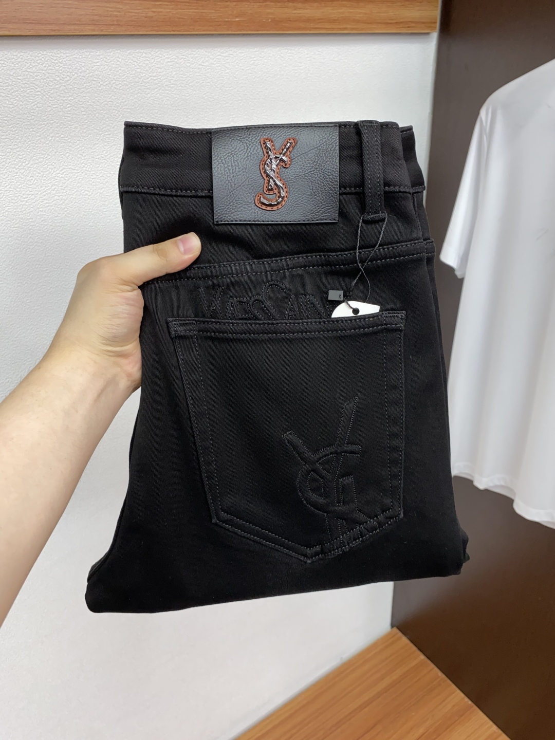 [TOP] Yves Saint Laurent YSL Men's Jeans - Black