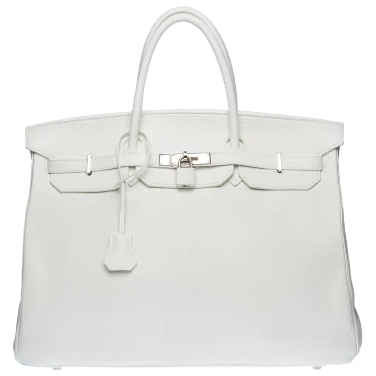 [TOP] HERMES Swift Birkin 25cm/30cm/35cm/40cm - Pure White