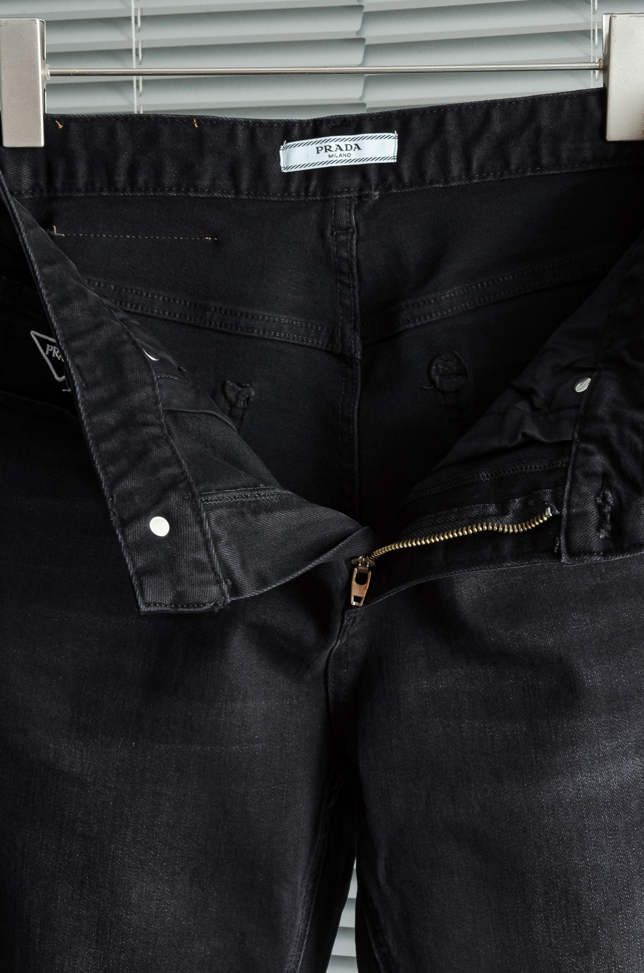 [TOP] PRADA Men's Jeans - Black