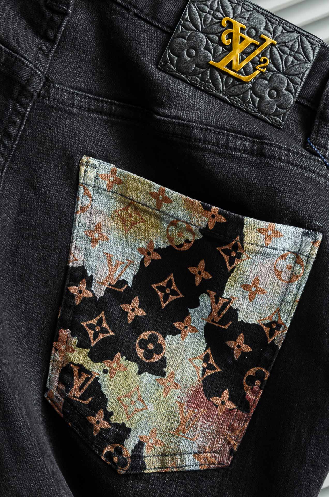 [TOP] LOUIS VUITTON LV Men's Jeans - Black
