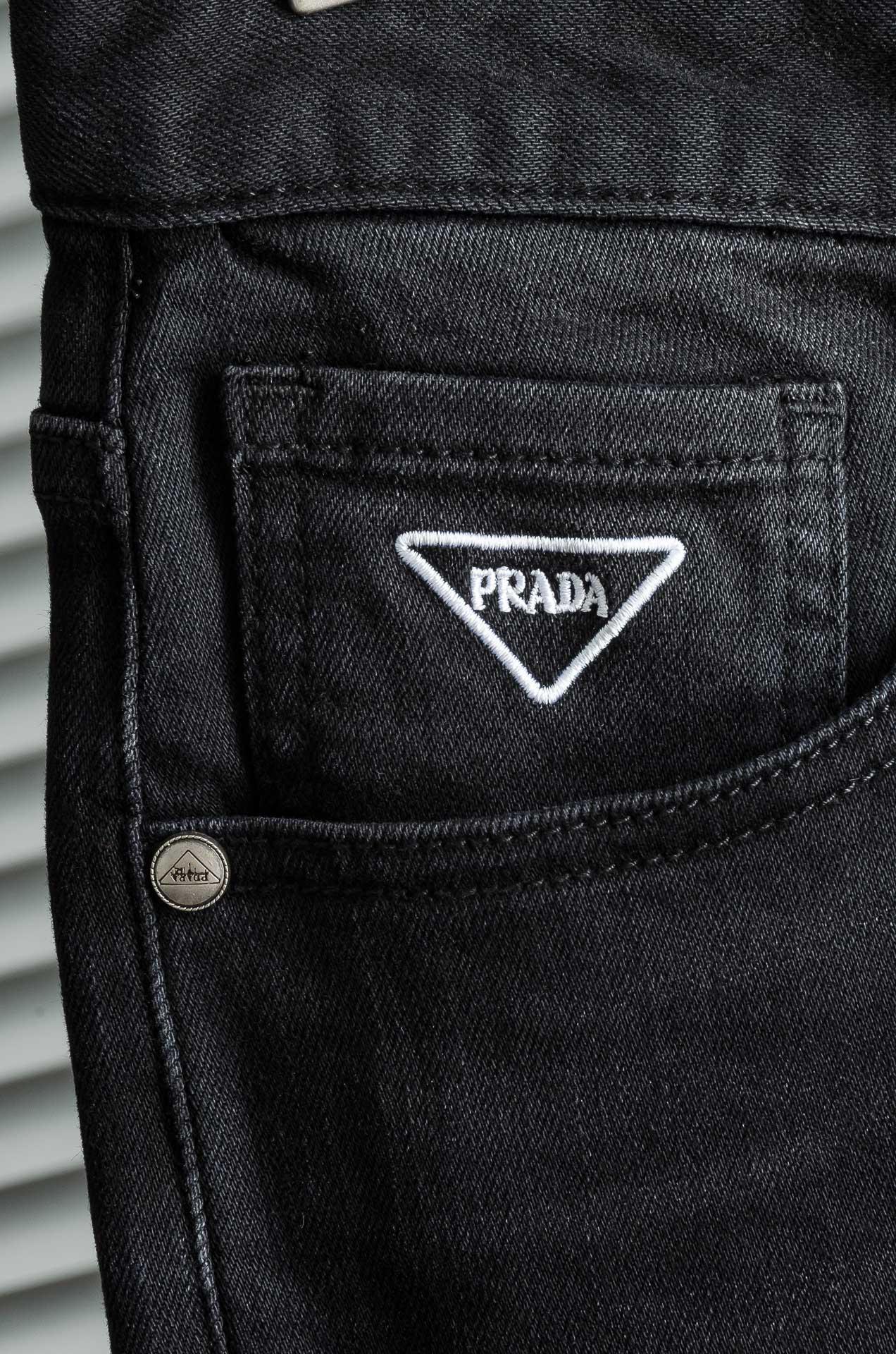 [TOP] PRADA Men's Jeans - Black
