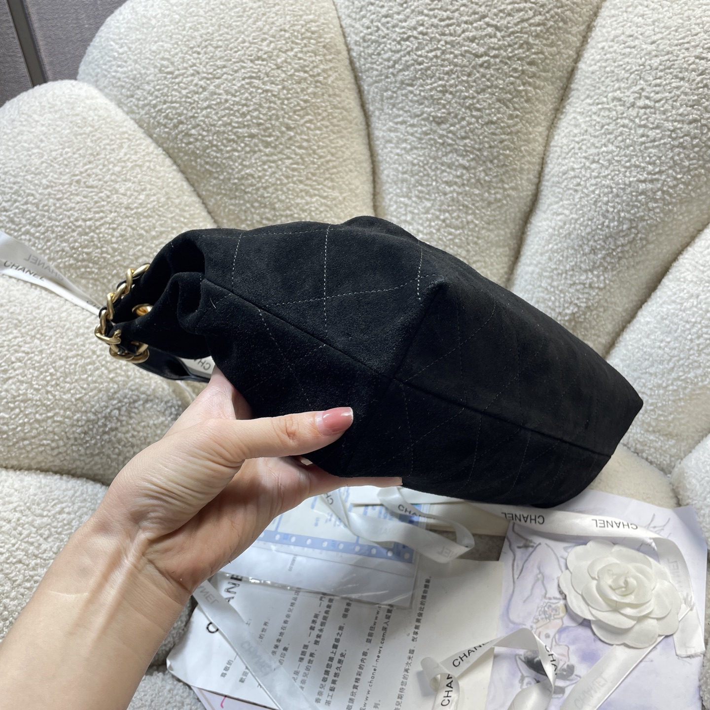 [TOP] CHANEL Hobo Bag 32*28*10cm - 3 Colour