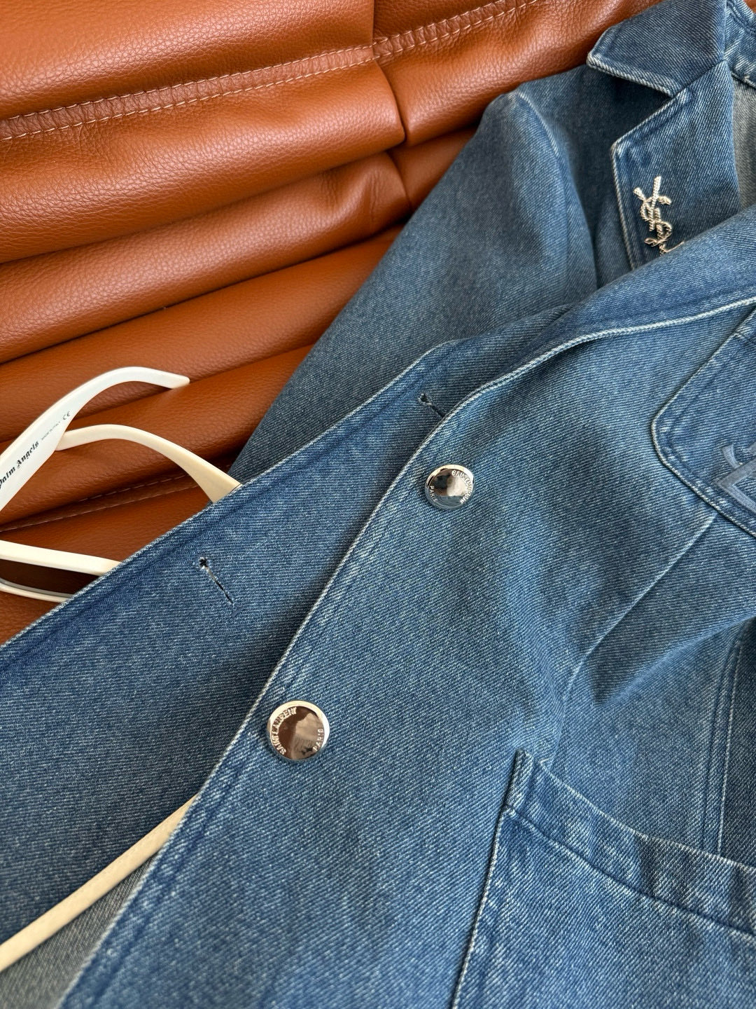 [TOP] Yves Saint Laurent YSL Denim Jacket - Blue