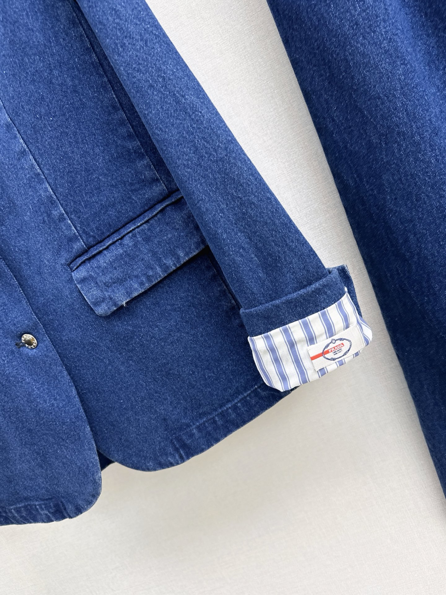 [TOP] Prada Denim Jacket + Pants Set - Blue