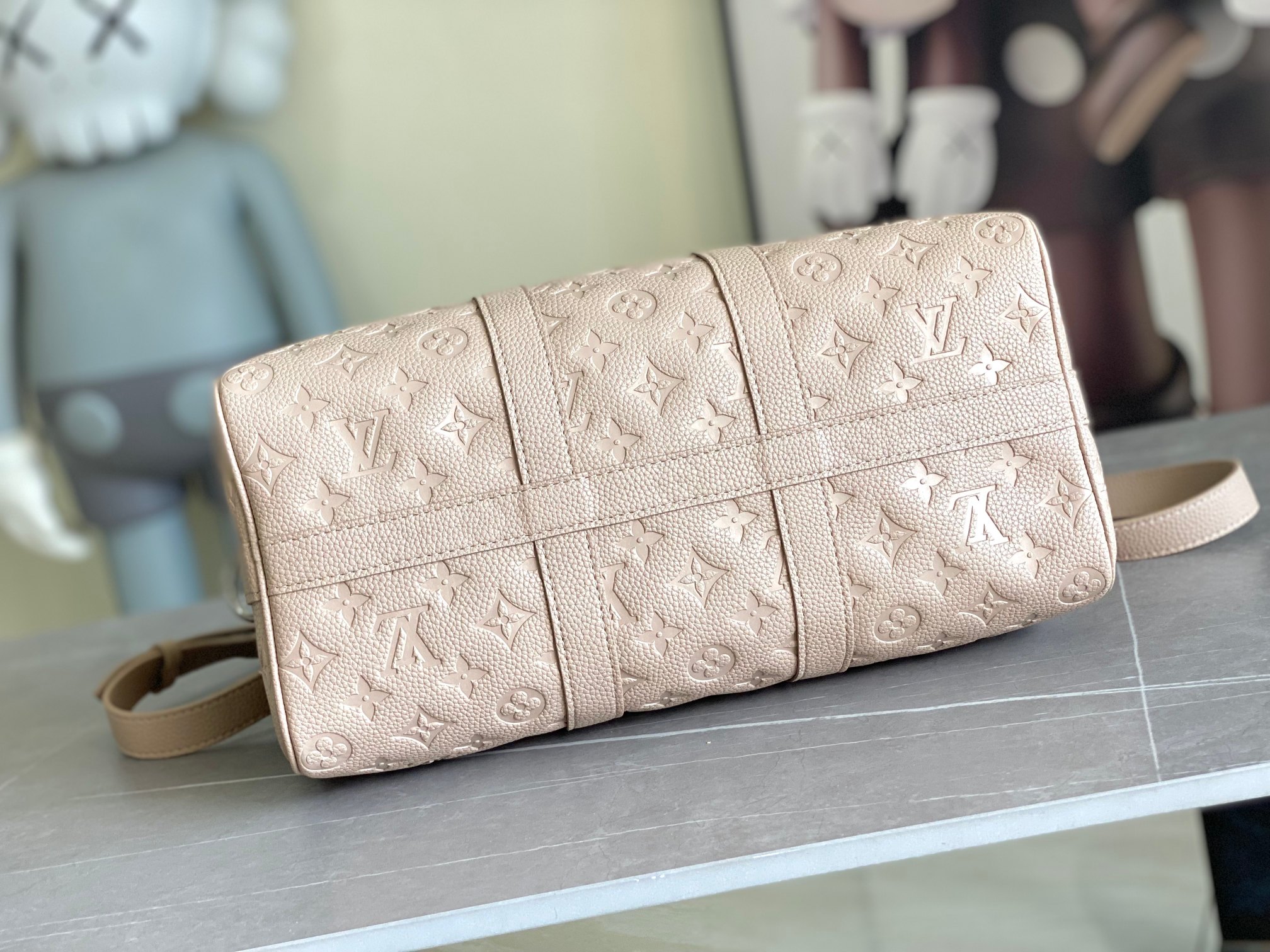 [TOP] Louis Vuitton LV Keepall 35 Travel Bag 34.0 x 21.0 x 16.0 cm - Apricot