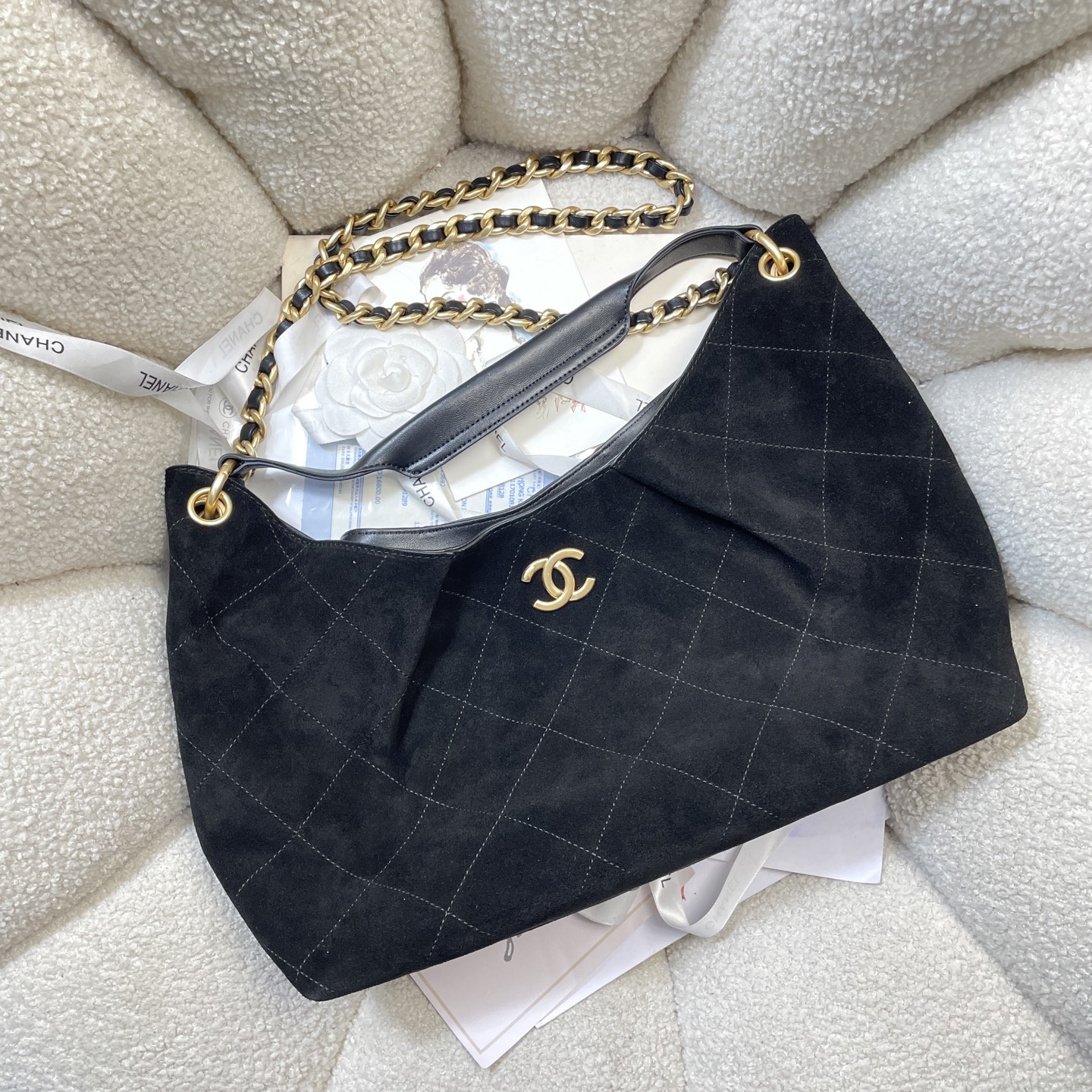 [TOP] CHANEL Hobo Bag 32*28*10cm - 3 Colour