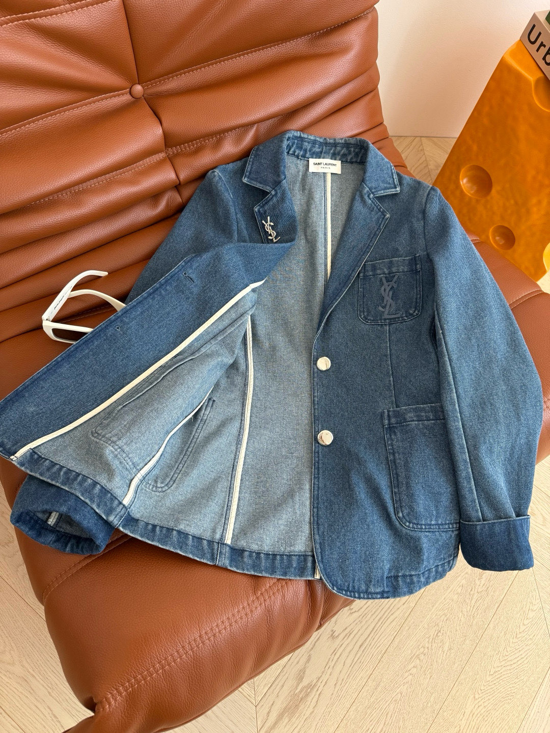 [TOP] Yves Saint Laurent YSL Denim Jacket - Blue