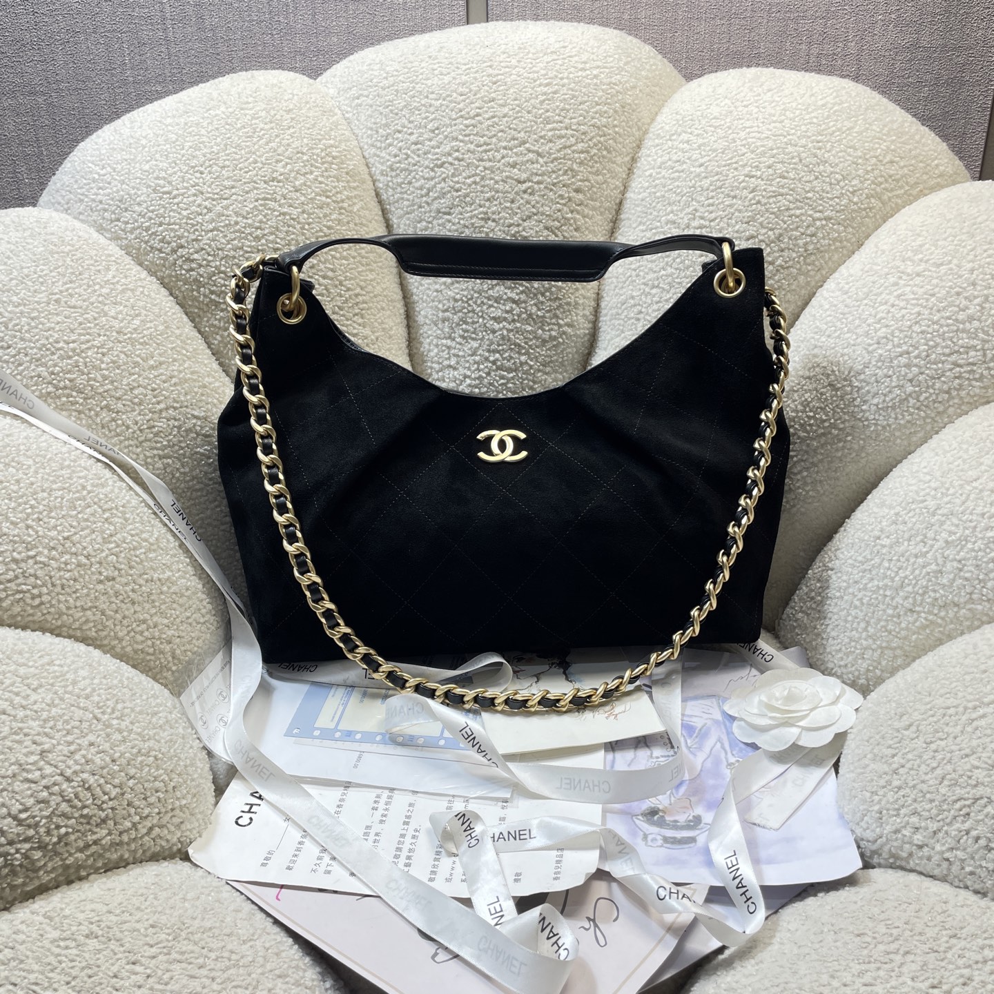 [TOP] CHANEL Hobo Bag 32*28*10cm - 3 Colour