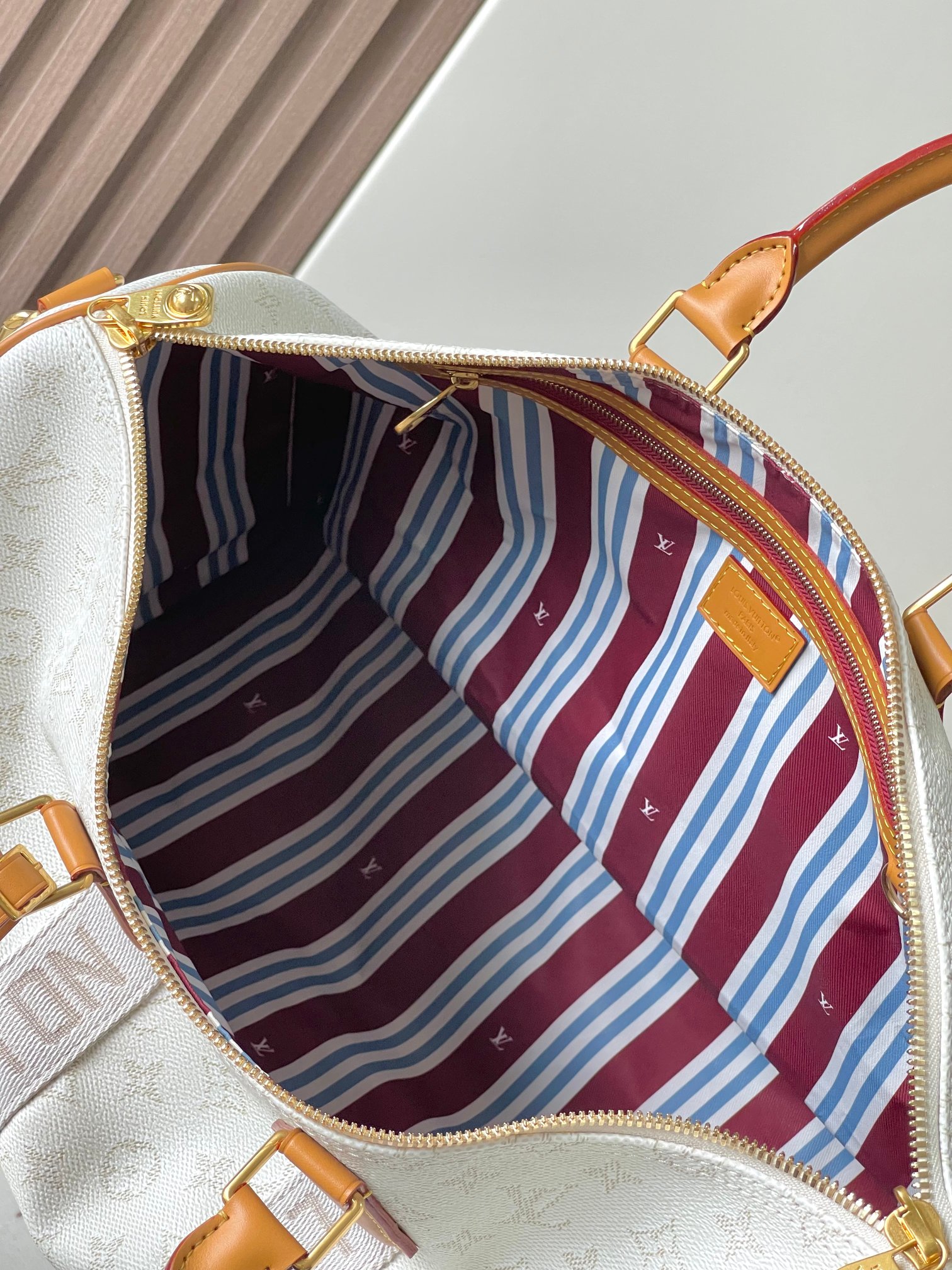 [TOP] Louis Vuitton LV Keepall 45 Travel Bag 45X27X20cm - White