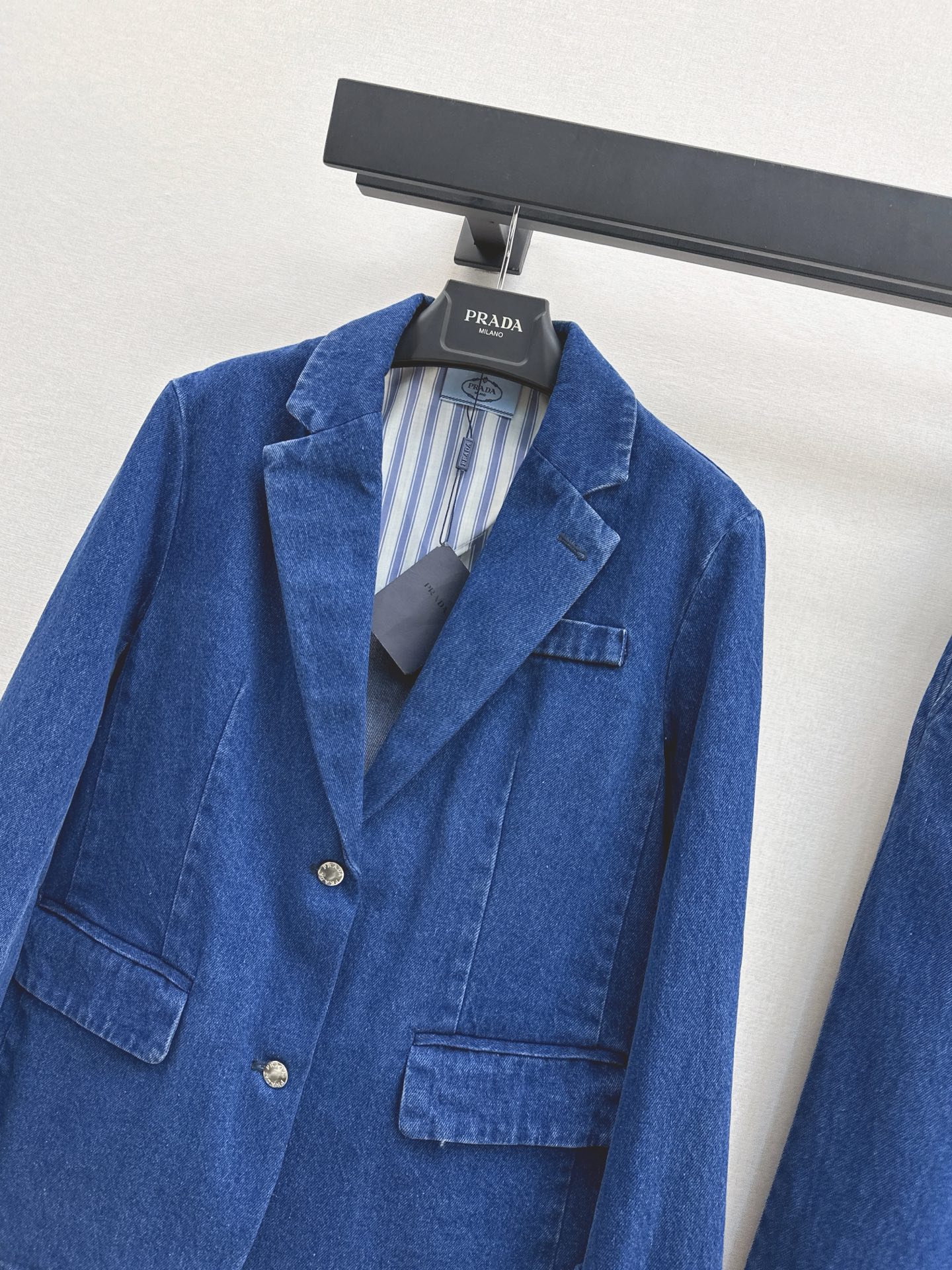 [TOP] Prada Denim Jacket + Pants Set - Blue