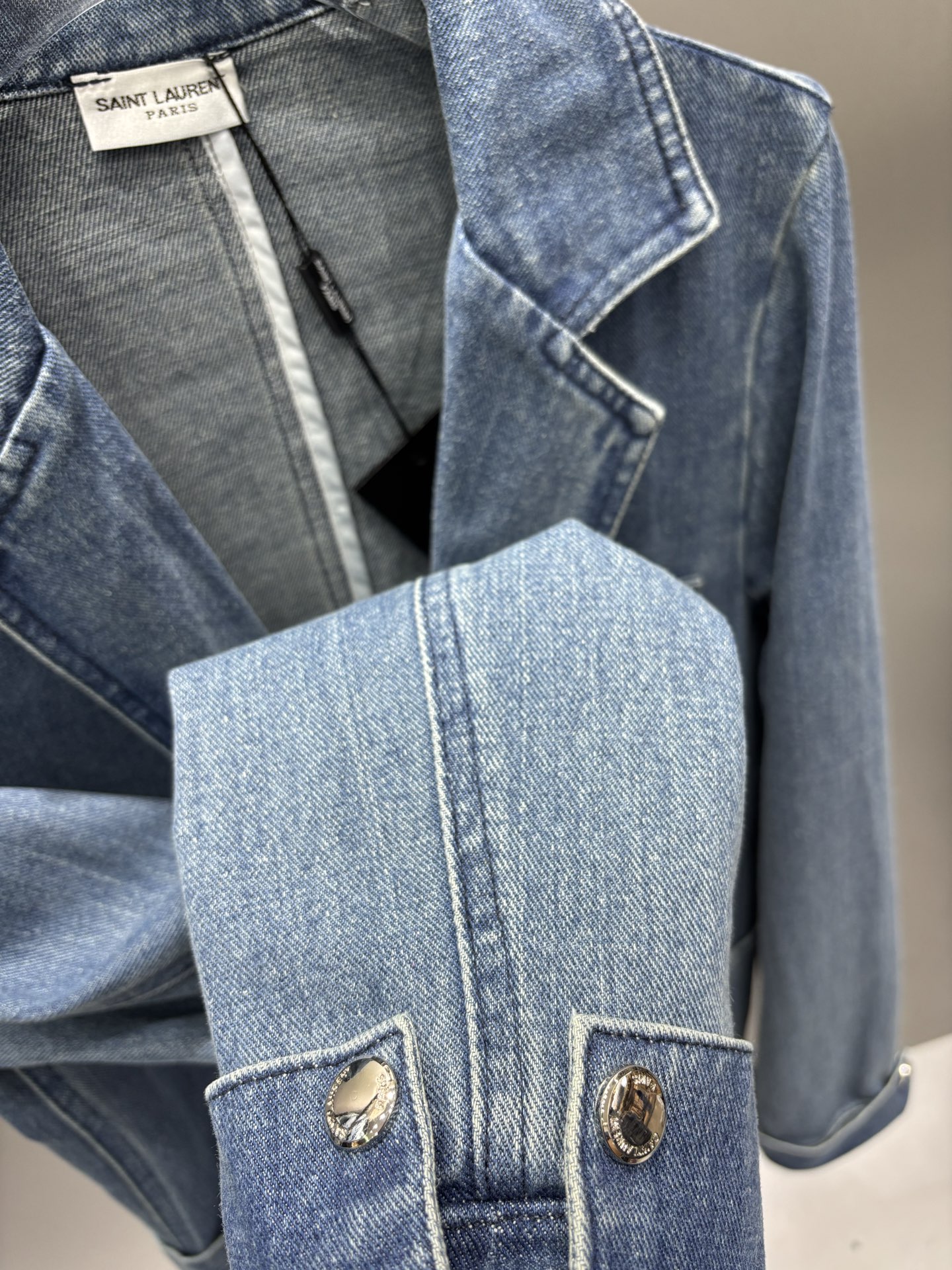 [TOP] Yves Saint Laurent YSL Denim Jacket - Blue