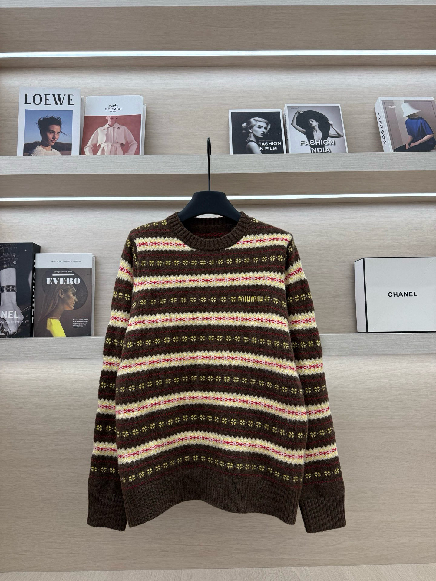 [TOP] Miu Miu Knit Top - Brown