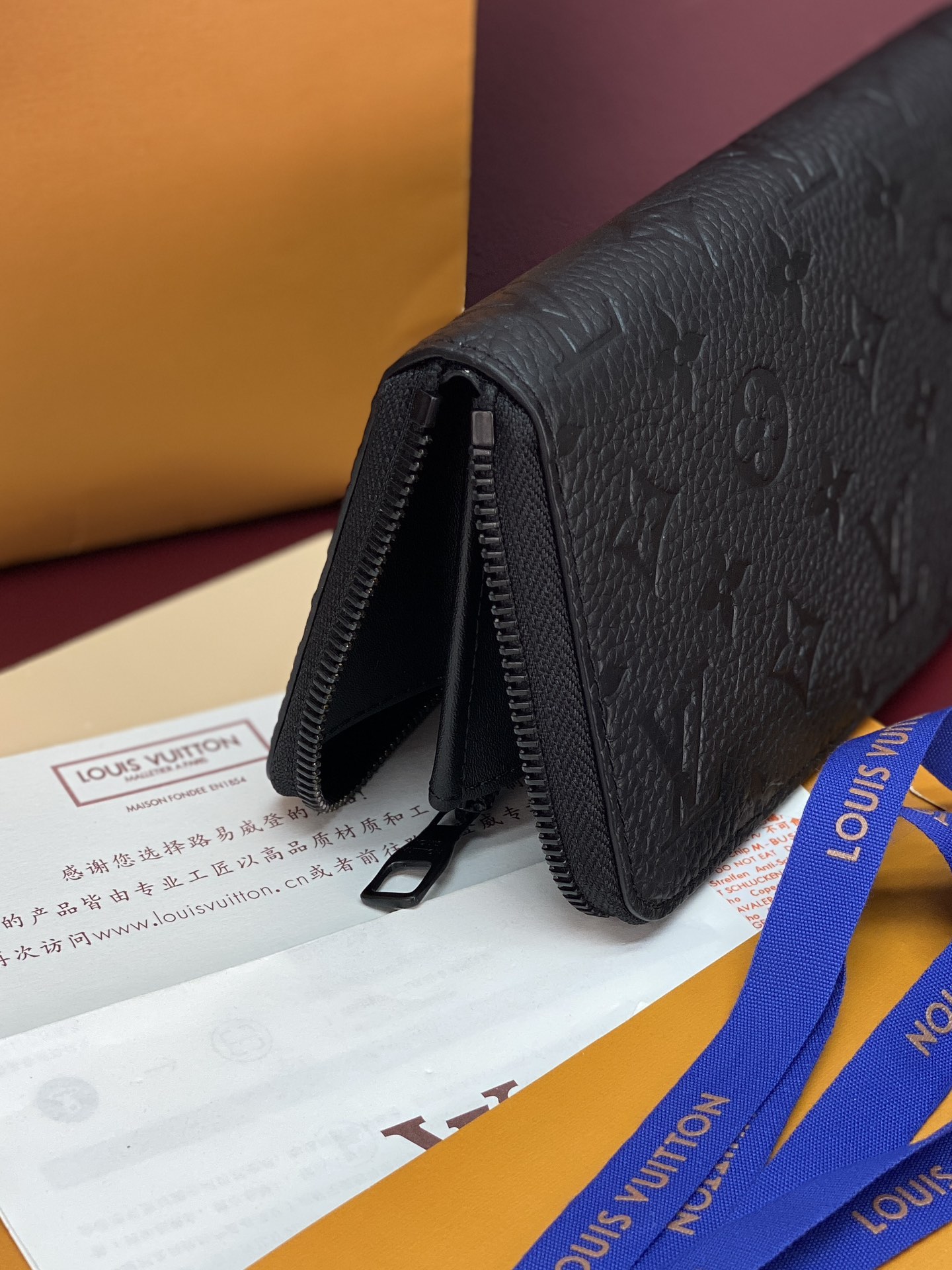 [TOP] Louis Vuitton LV Zippy Wallet Monogram Eclipse 21x10x2.5cm - Black