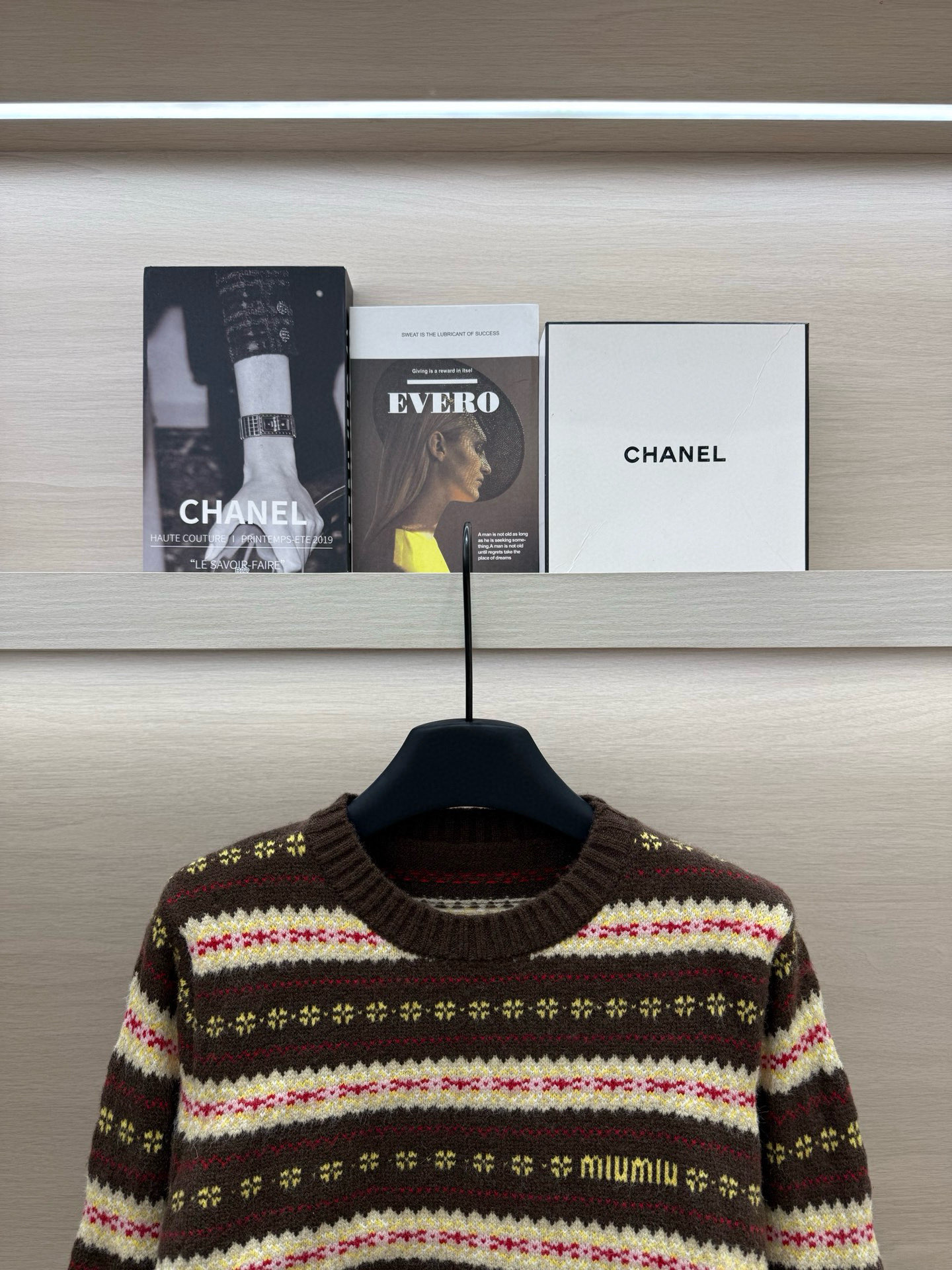 [TOP] Miu Miu Knit Top - Brown